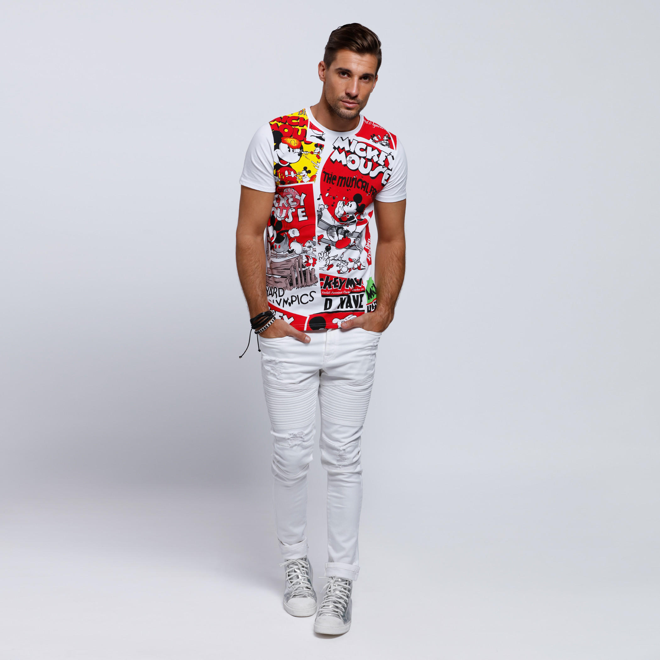 Mickey Mouse Printed Short Sleeves T-Shirt with Round Neck-men-clothing-tshirtsandpolos-tshirts-image-5
