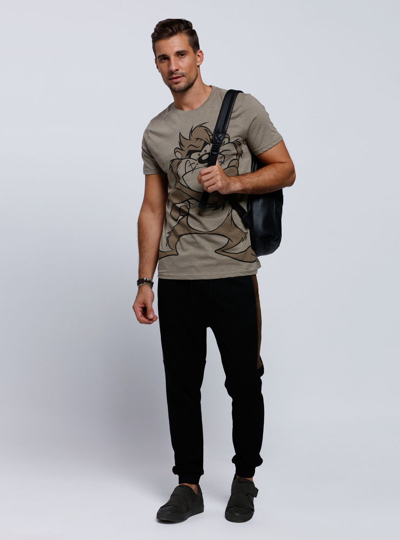 Printed Round Neck T-Shirt with Short Sleeves-men-clothing-tshirtsandpolos-tshirts-image-5