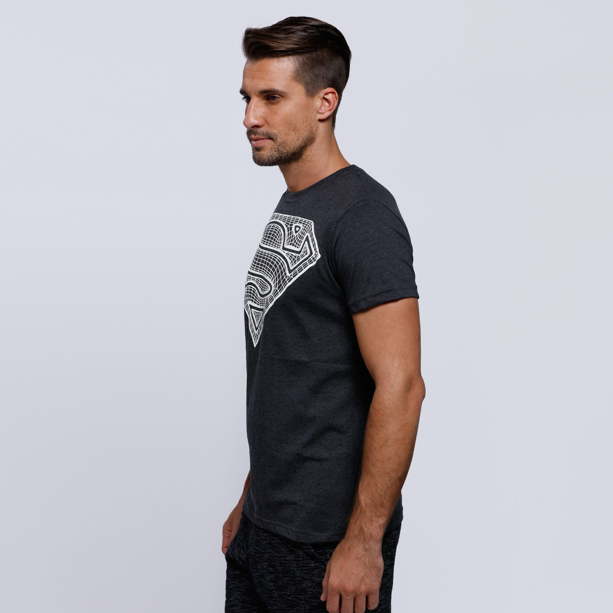 Superman Printed Round Neck T-Shirt with Short Sleeves-men-clothing-tshirtsandpolos-tshirts-image-3