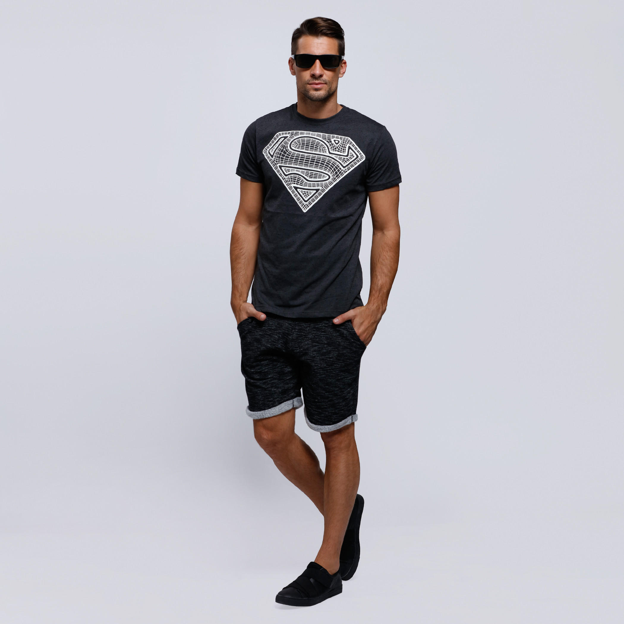 Superman Printed Round Neck T-Shirt with Short Sleeves-men-clothing-tshirtsandpolos-tshirts-image-5