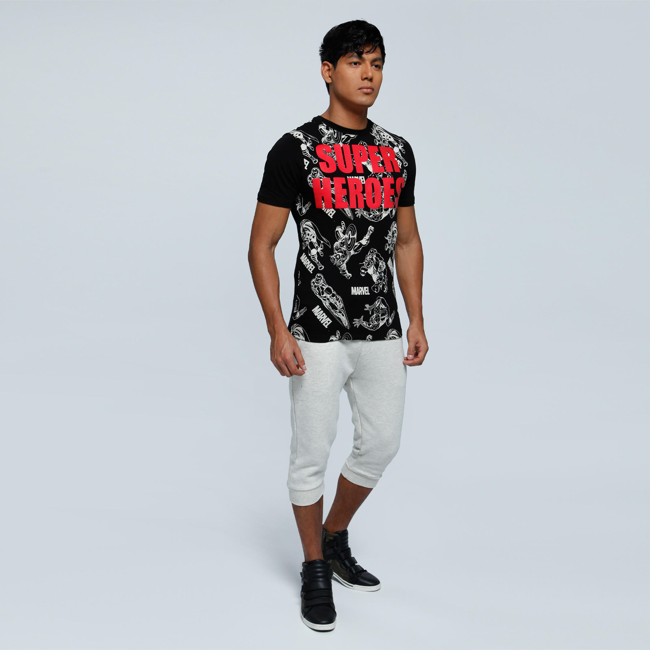 Printed T-Shirt with Crew Neck and Short Sleeves-men-clothing-tshirtsandpolos-tshirts-image-5