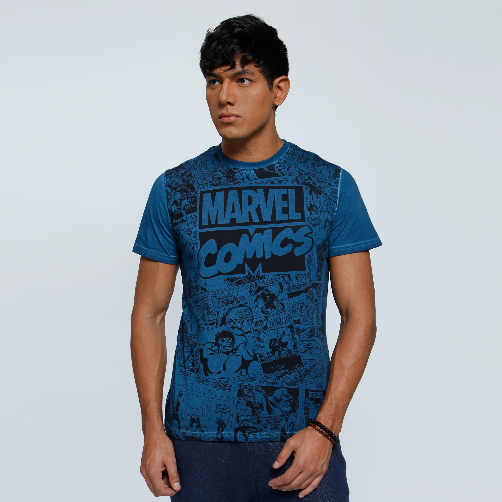 Marvel Printed T-Shirt with Crew Neck and Short Sleeves-men-clothing-tshirtsandpolos-tshirts-image-1