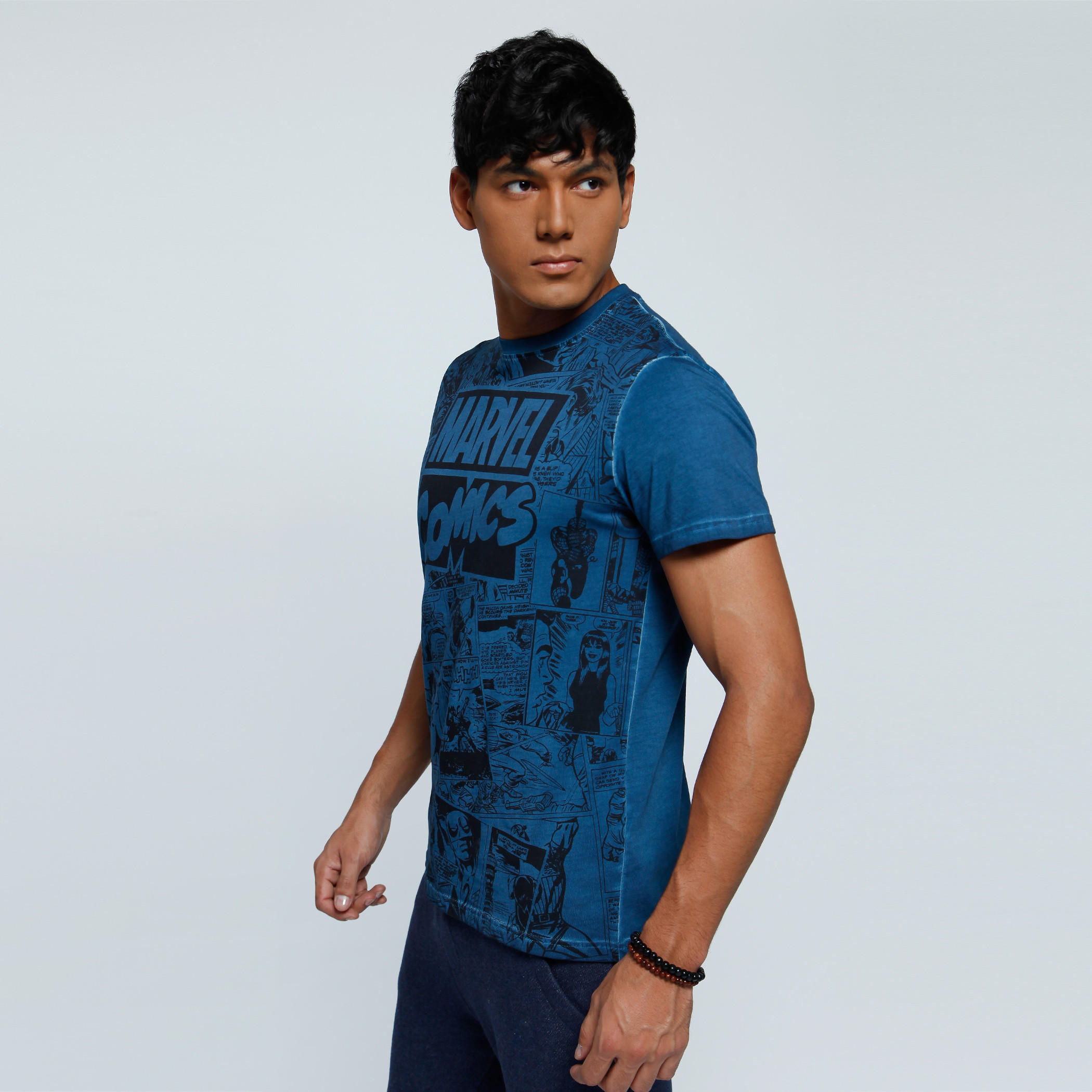 Marvel Printed T-Shirt with Crew Neck and Short Sleeves-men-clothing-tshirtsandpolos-tshirts-image-3