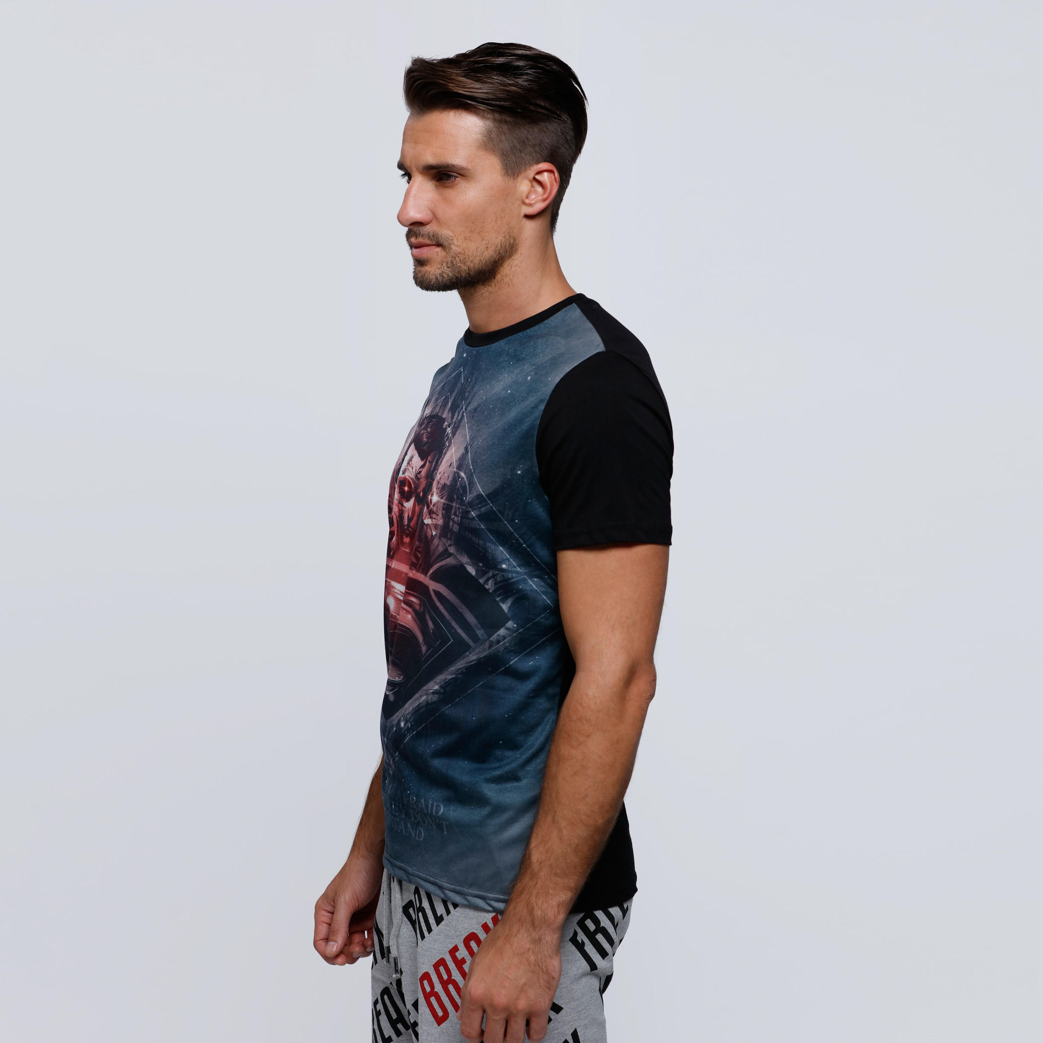 Printed Round Neck T-Shirt with Short Sleeves-men-clothing-tshirtsandpolos-tshirts-image-3