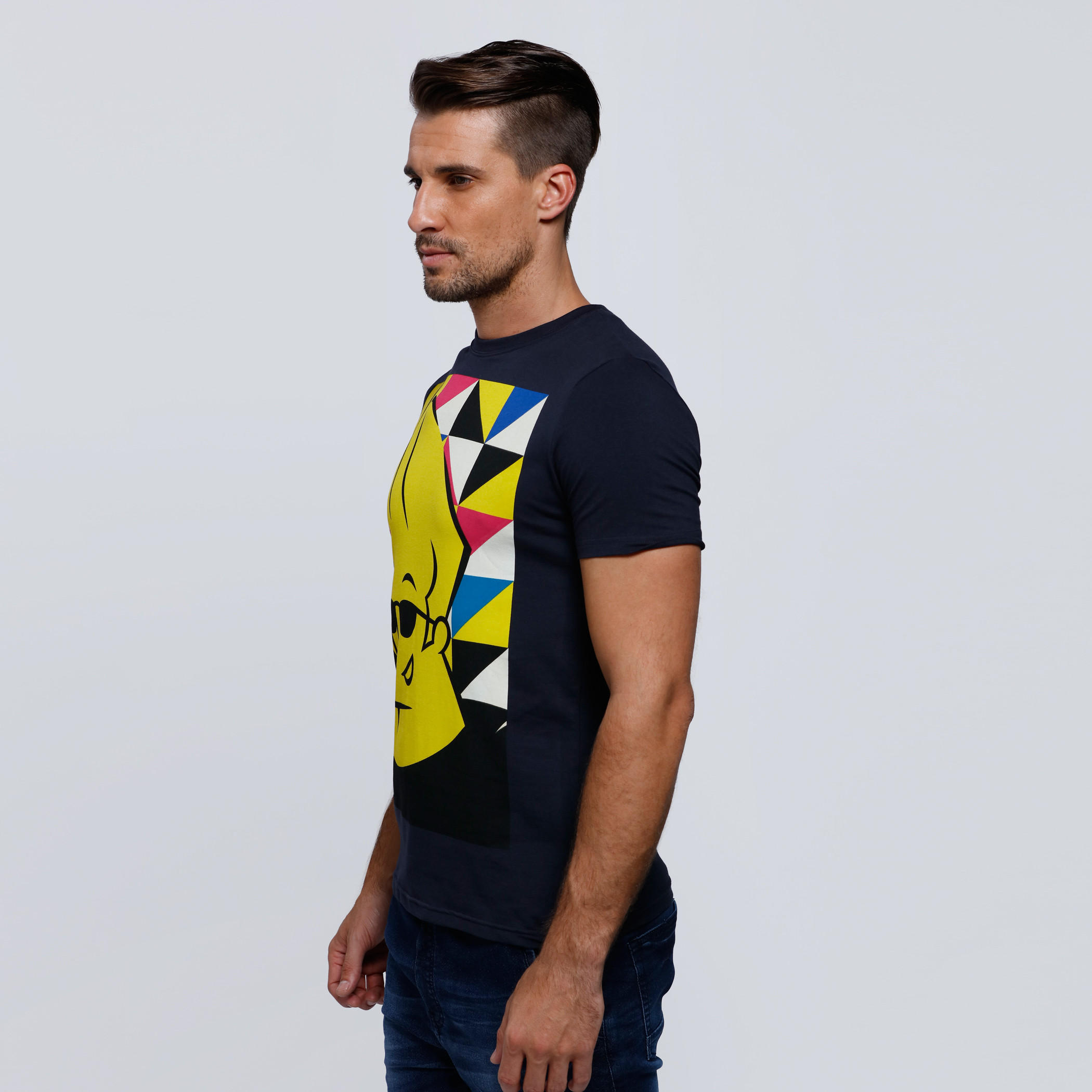 Jonny Bravo Printed Round Neck T-Shirt with Short Sleeves-men-clothing-tshirtsandpolos-tshirts-image-3