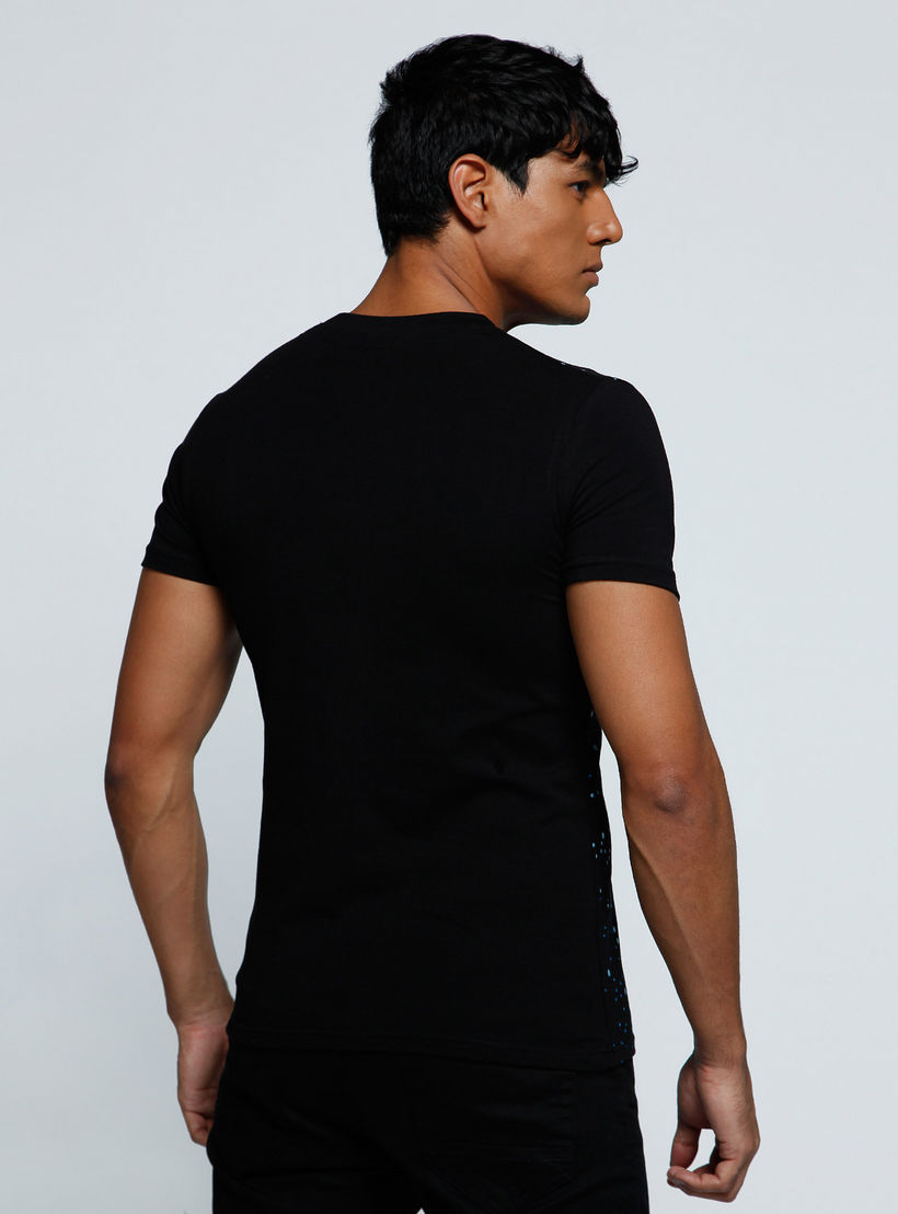 Printed T-Shirt with Crew Neck and Short Sleeves-men-clothing-tshirtsandpolos-tshirts-image-2