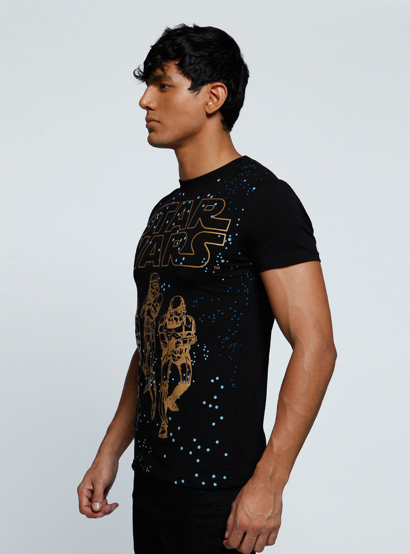 Printed T-Shirt with Crew Neck and Short Sleeves-men-clothing-tshirtsandpolos-tshirts-image-3