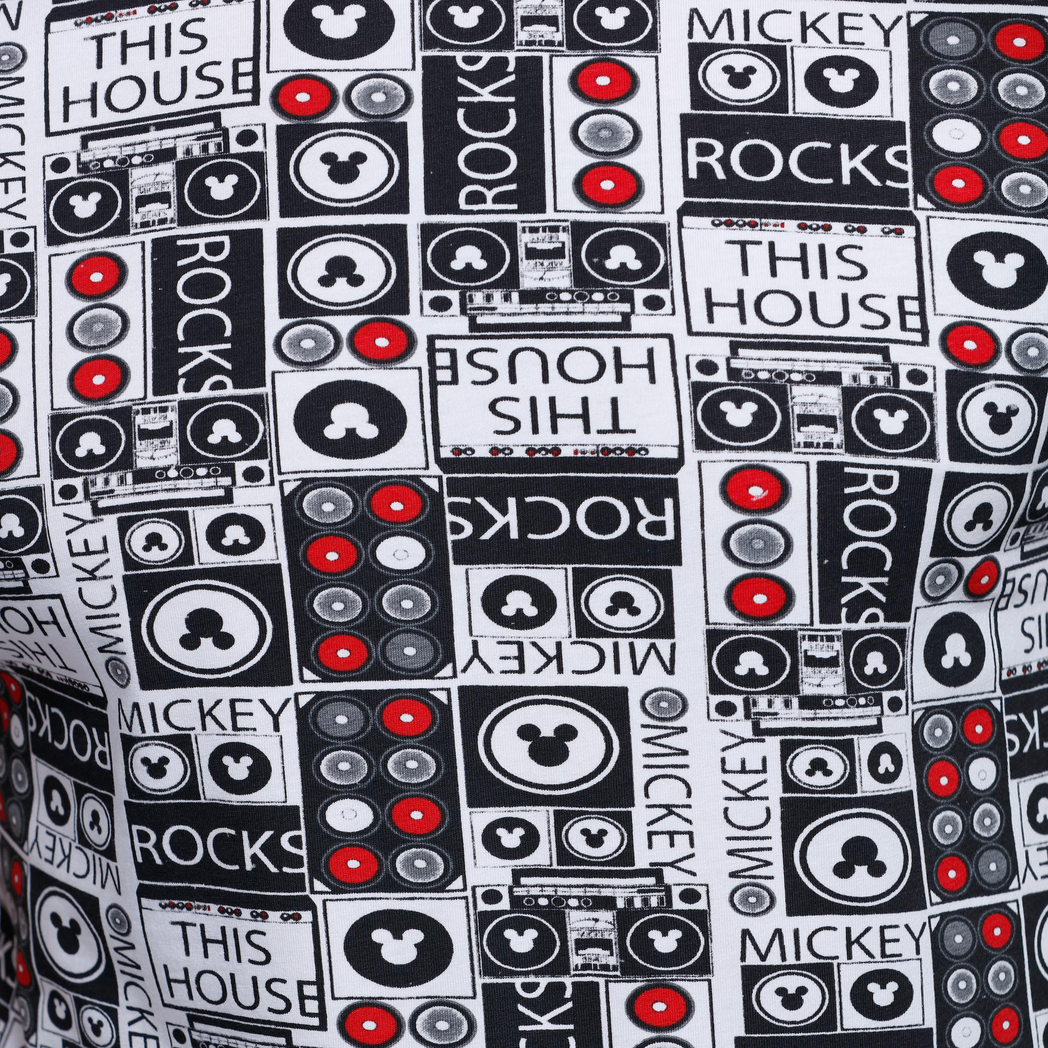 Mickey Mouse Printed Round Neck T-Shirt with Short Sleeves-men-clothing-tshirtsandpolos-tshirts-image-2