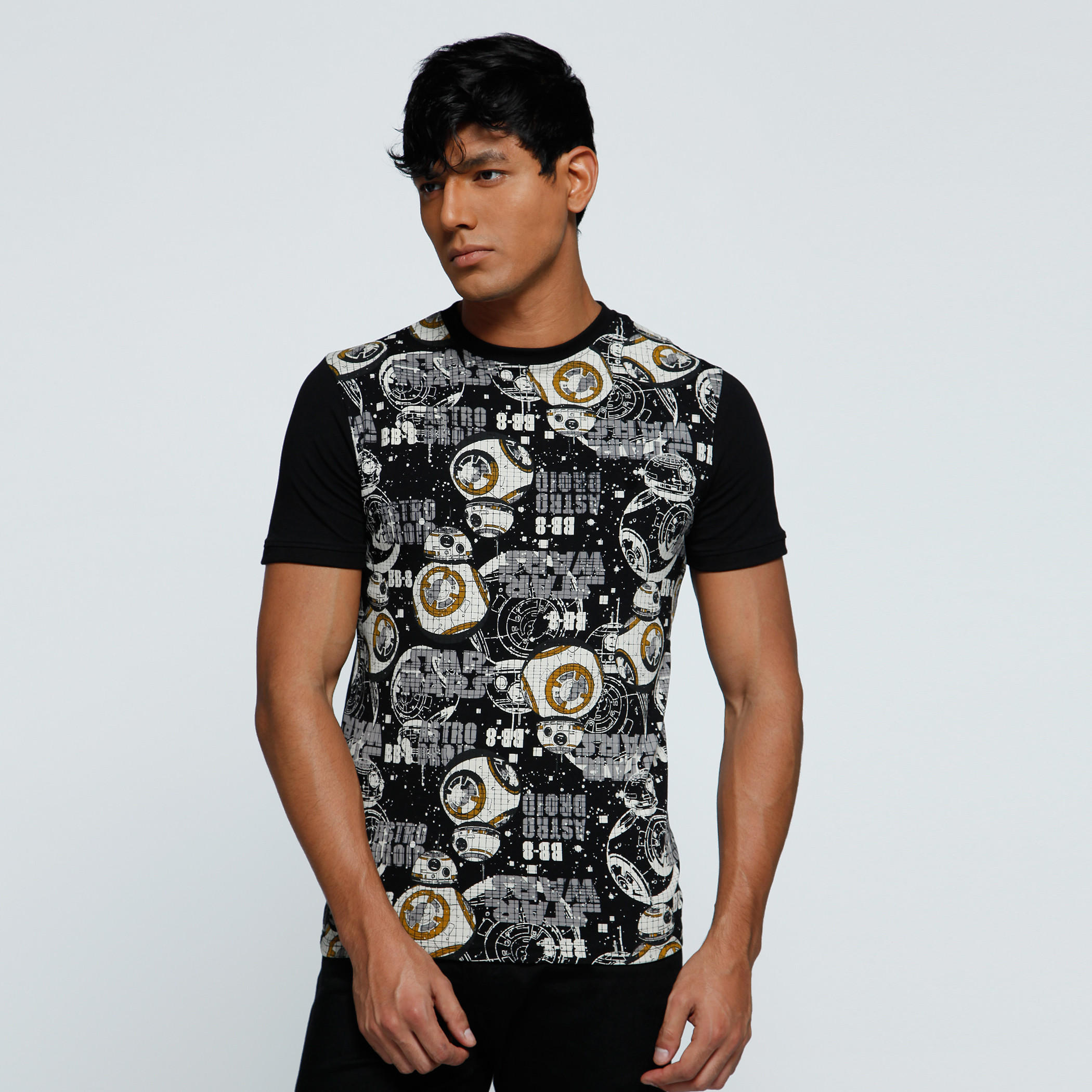 Printed T-Shirt with Crew Neck and Short Sleeves-men-clothing-tshirtsandpolos-tshirts-image-1