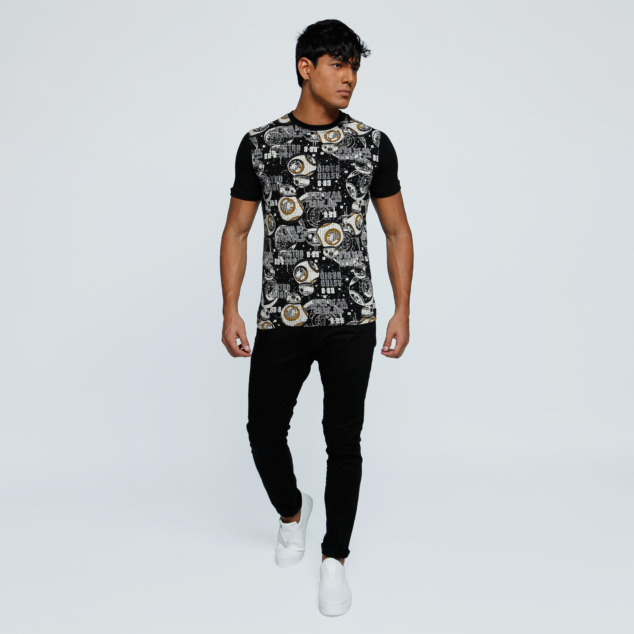Printed T-Shirt with Crew Neck and Short Sleeves-men-clothing-tshirtsandpolos-tshirts-image-5