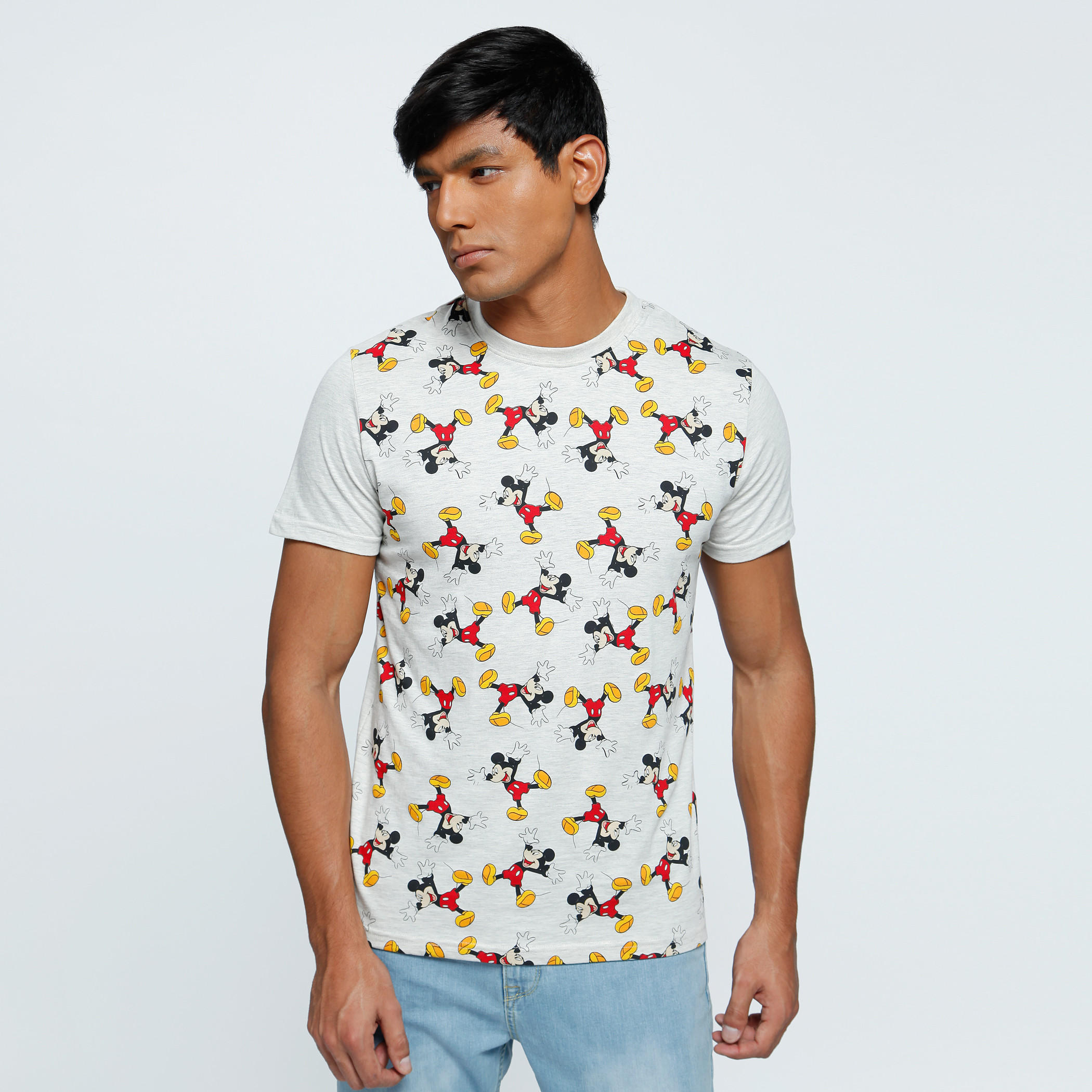 Printed T-Shirt with Crew Neck and Short Sleeves-men-clothing-tshirtsandpolos-tshirts-image-1