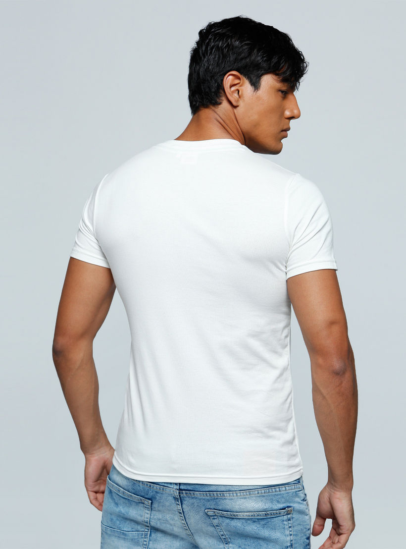 Printed T-Shirt with Crew Neck and Short Sleeves-men-clothing-tshirtsandpolos-tshirts-image-2