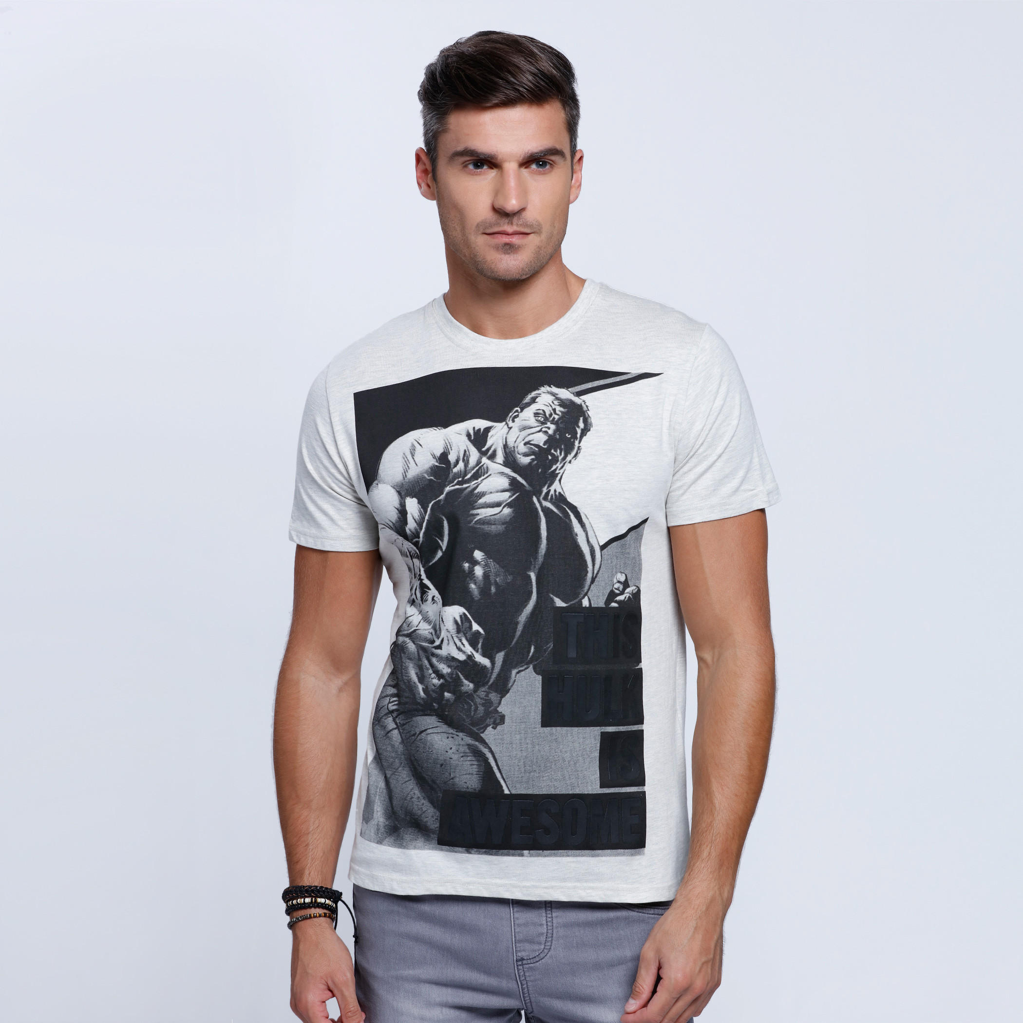 Printed Short Sleeves T-Shirt with Round Neckline-men-clothing-tshirtsandpolos-tshirts-image-1