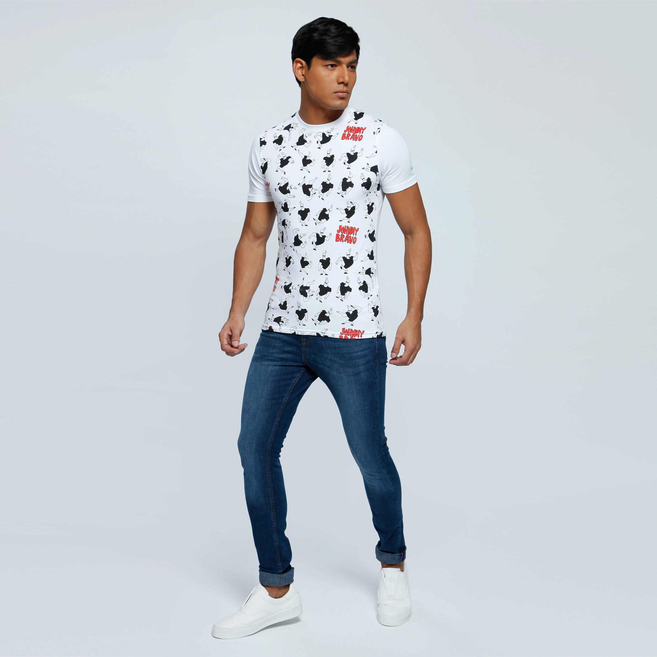 Printed T-Shirt with Crew Neck and Short Sleeves-men-clothing-tshirtsandpolos-tshirts-image-5