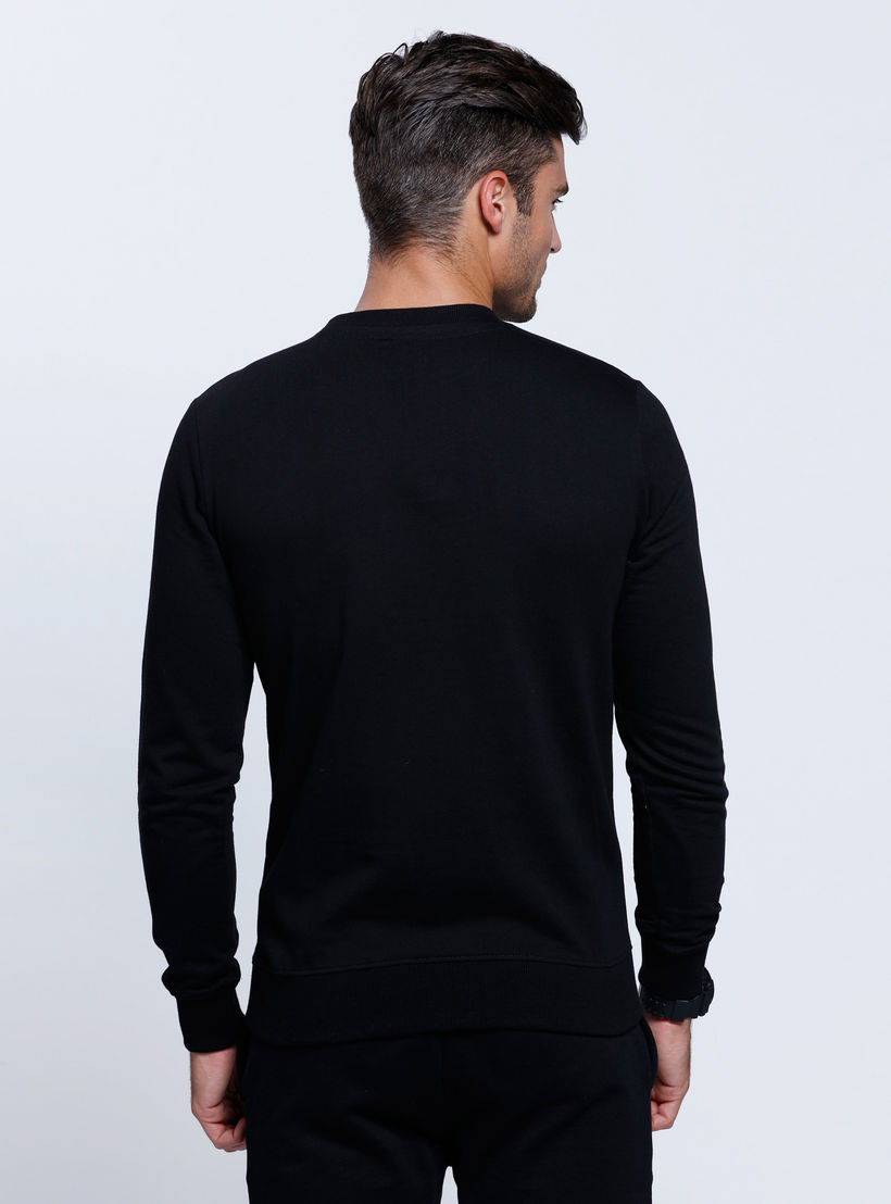 Printed Long Sleeves Sweatshirt with Round Neck-men-winterwear-hoodiesandsweatshirts-image-2