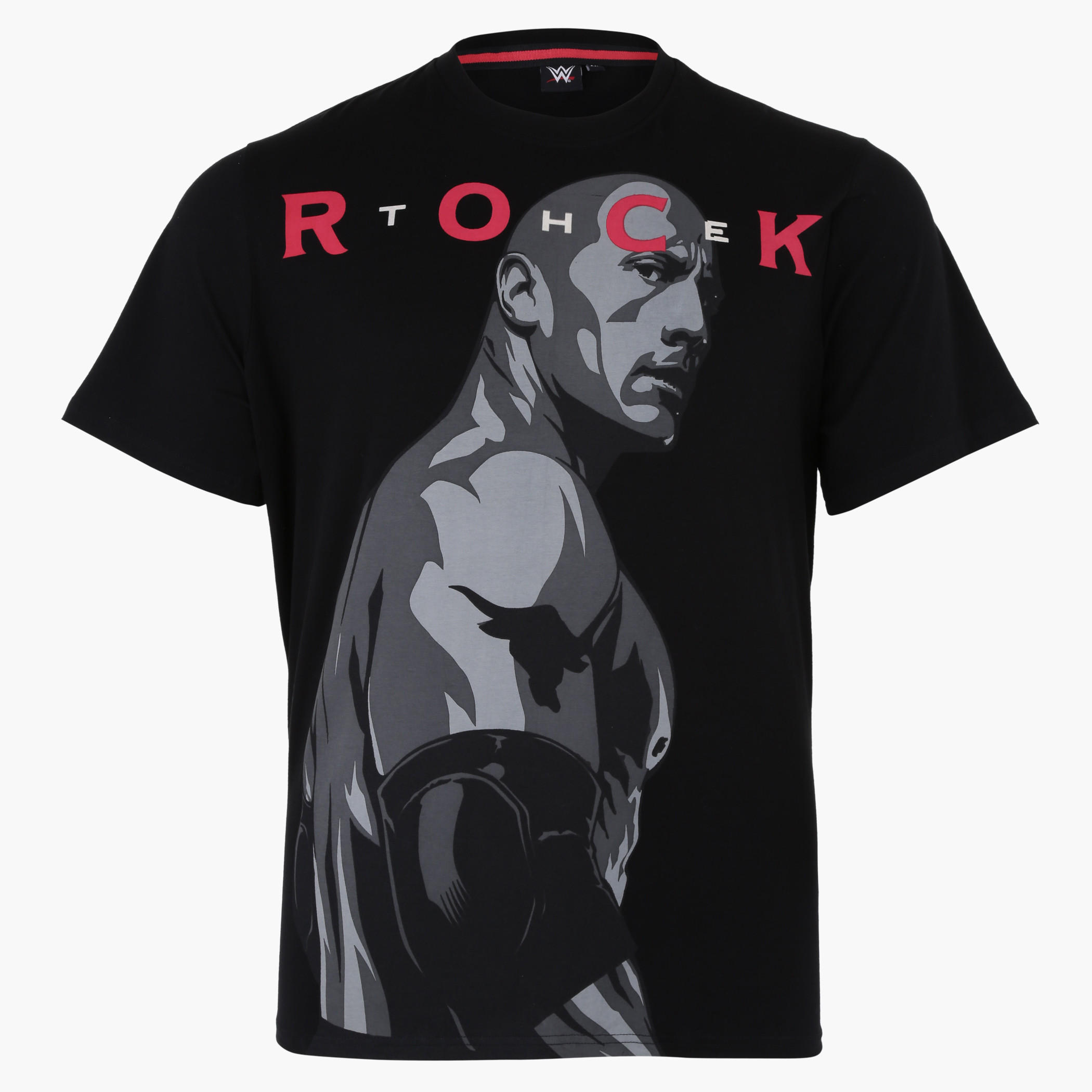 The Rock Printed T-shirt with Short Sleeves-men-clothing-tshirtsandpolos-tshirts-image-1