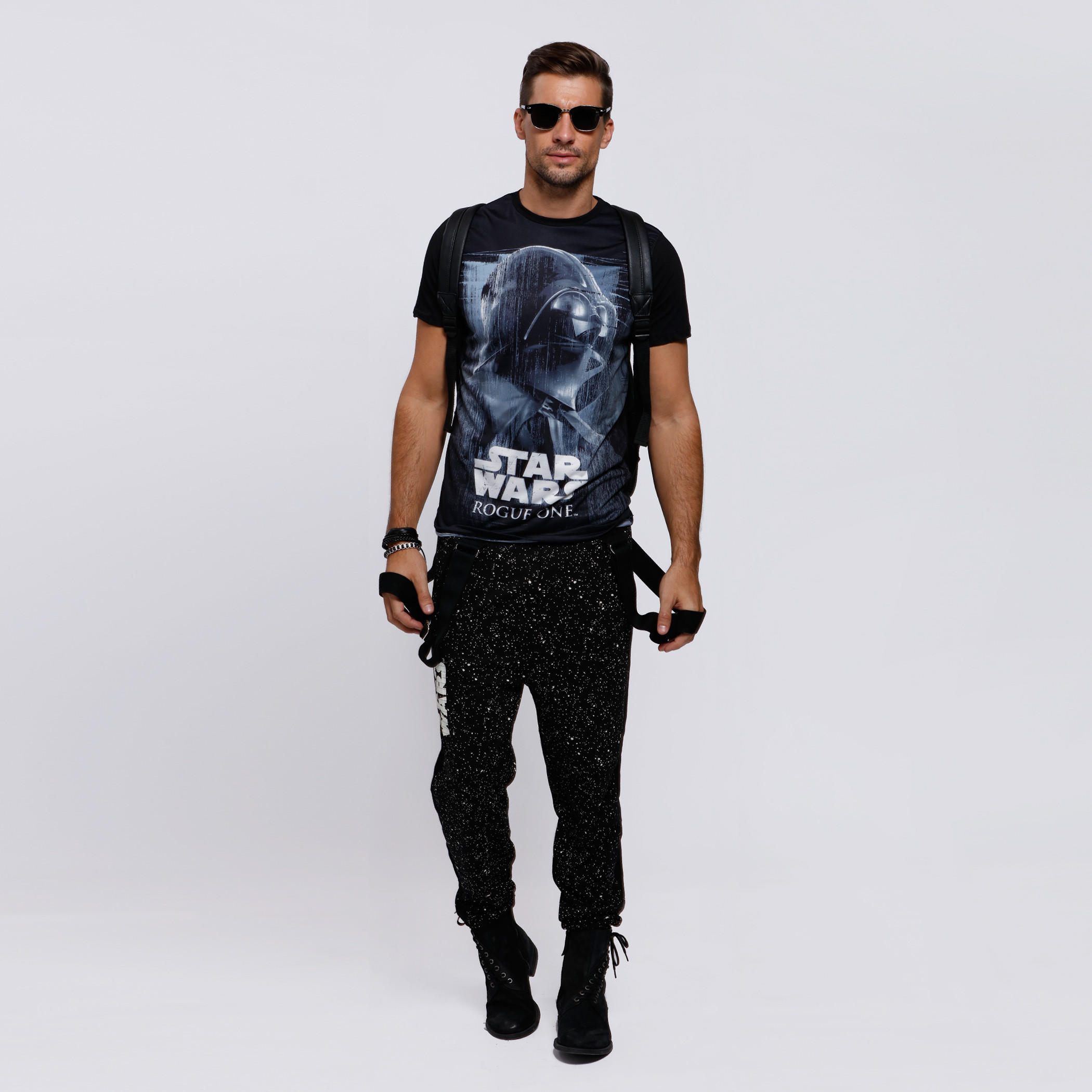 Star Wars Printed Round Neck T-Shirt with Short Sleeves-men-clothing-tshirtsandpolos-tshirts-image-5