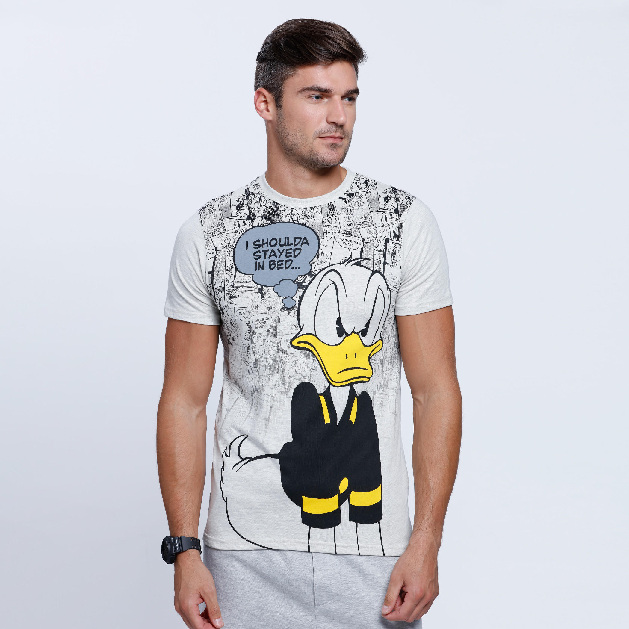 Printed T-Shirt with Round Neck and Short Sleeves-men-clothing-tshirtsandpolos-tshirts-image-1