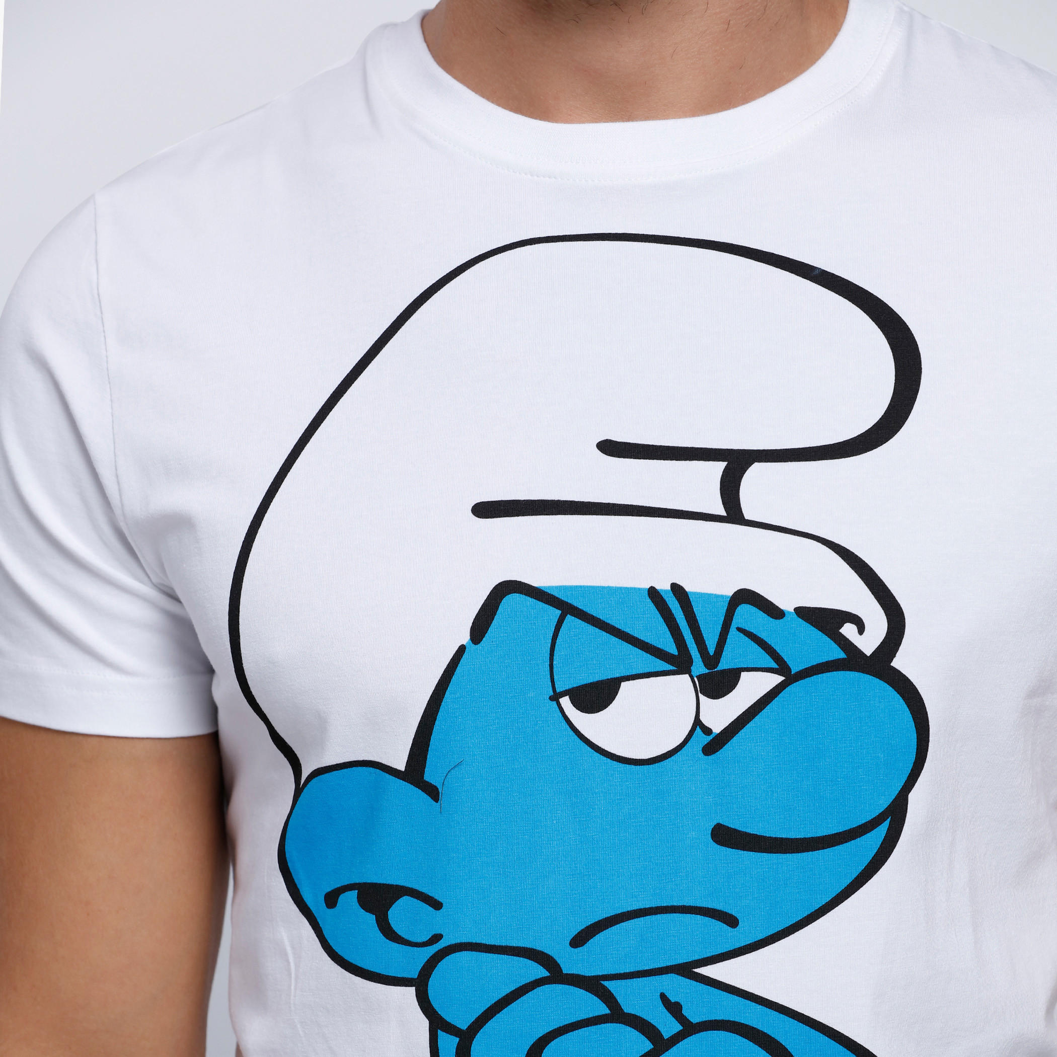 Smurfs Printed Short Sleeves T-Shirt with Crew Neck-men-clothing-tshirtsandpolos-tshirts-image-4