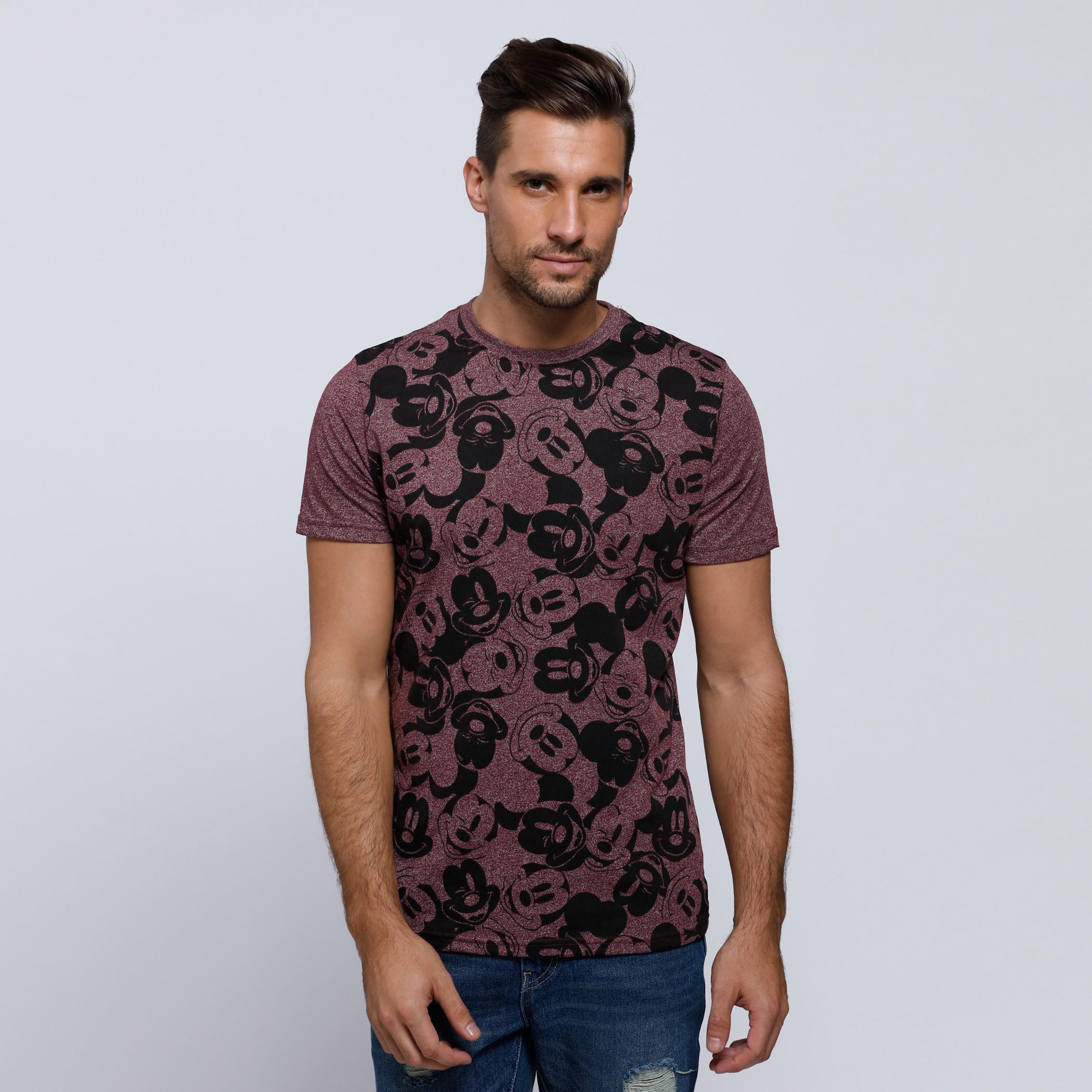 Mickey Mouse Printed Short Sleeves T-Shirt with Crew Neck-men-clothing-tshirtsandpolos-tshirts-image-5