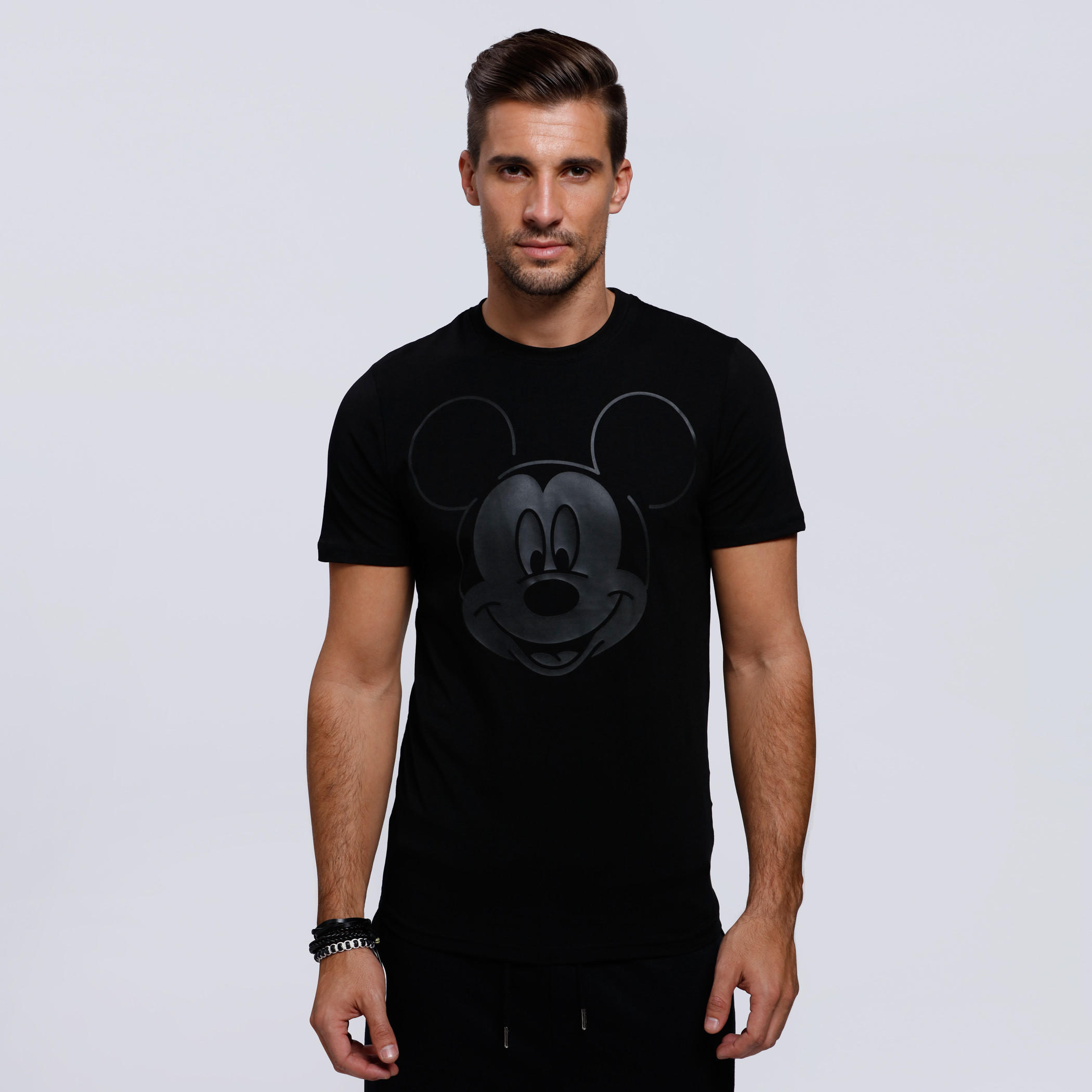 Mickey Mouse Printed Short Sleeves T-Shirt with Round Neck-men-clothing-tshirtsandpolos-tshirts-image-1