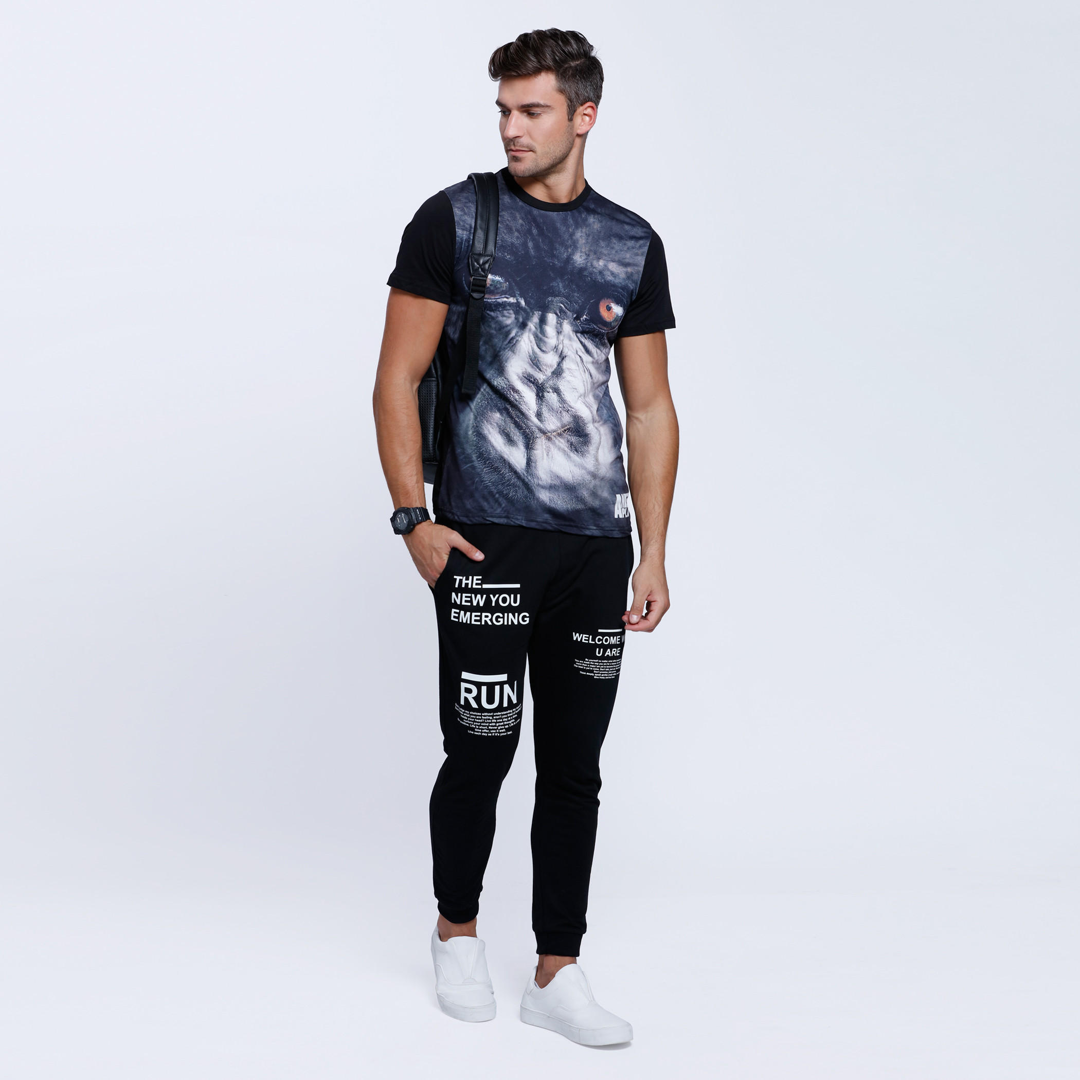 Printed T-Shirt with Round Neck and Short Sleeves-men-clothing-tshirtsandpolos-tshirts-image-5