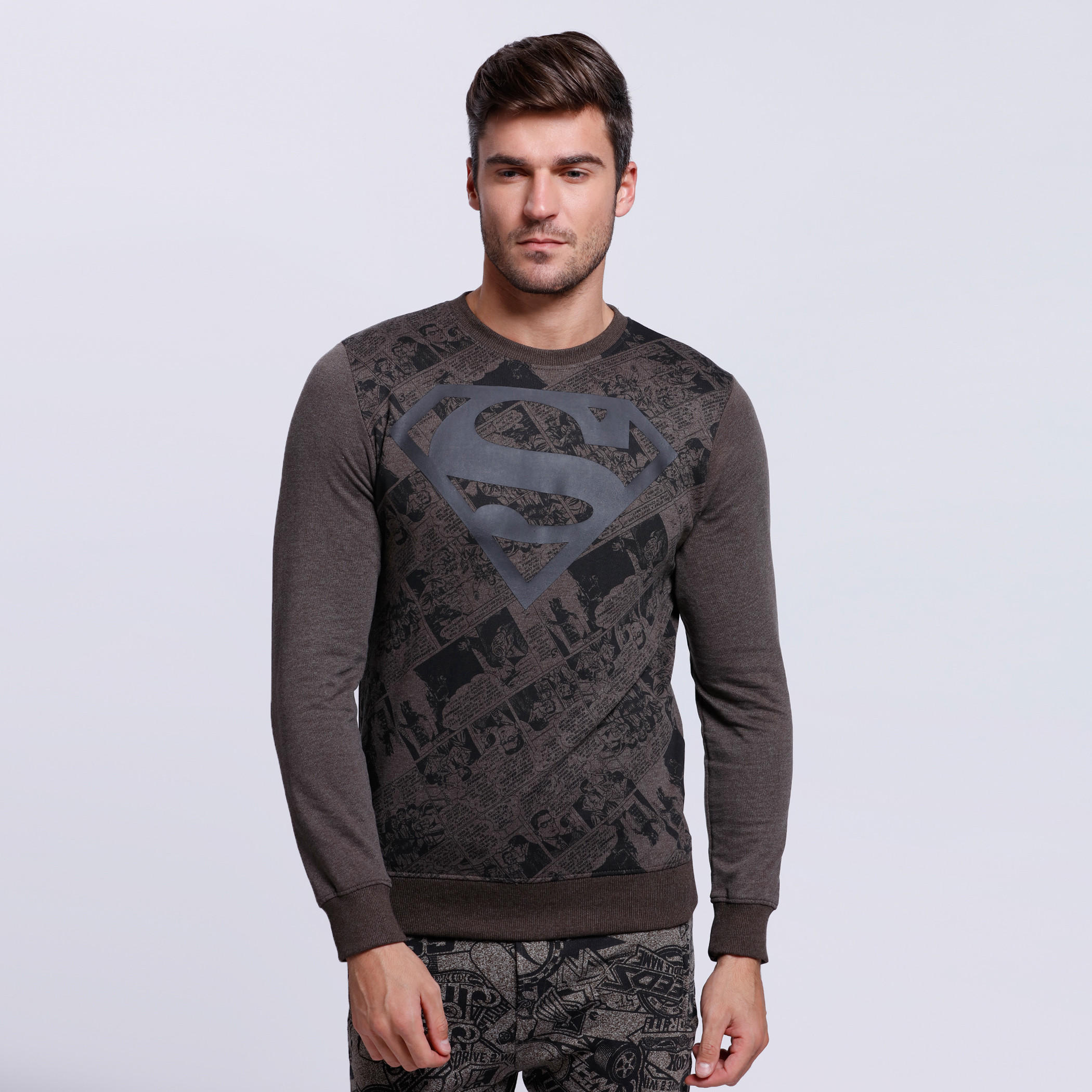 Superman Printed Long Sleeves Pullover-men-winterwear-hoodiesandsweatshirts-image-1