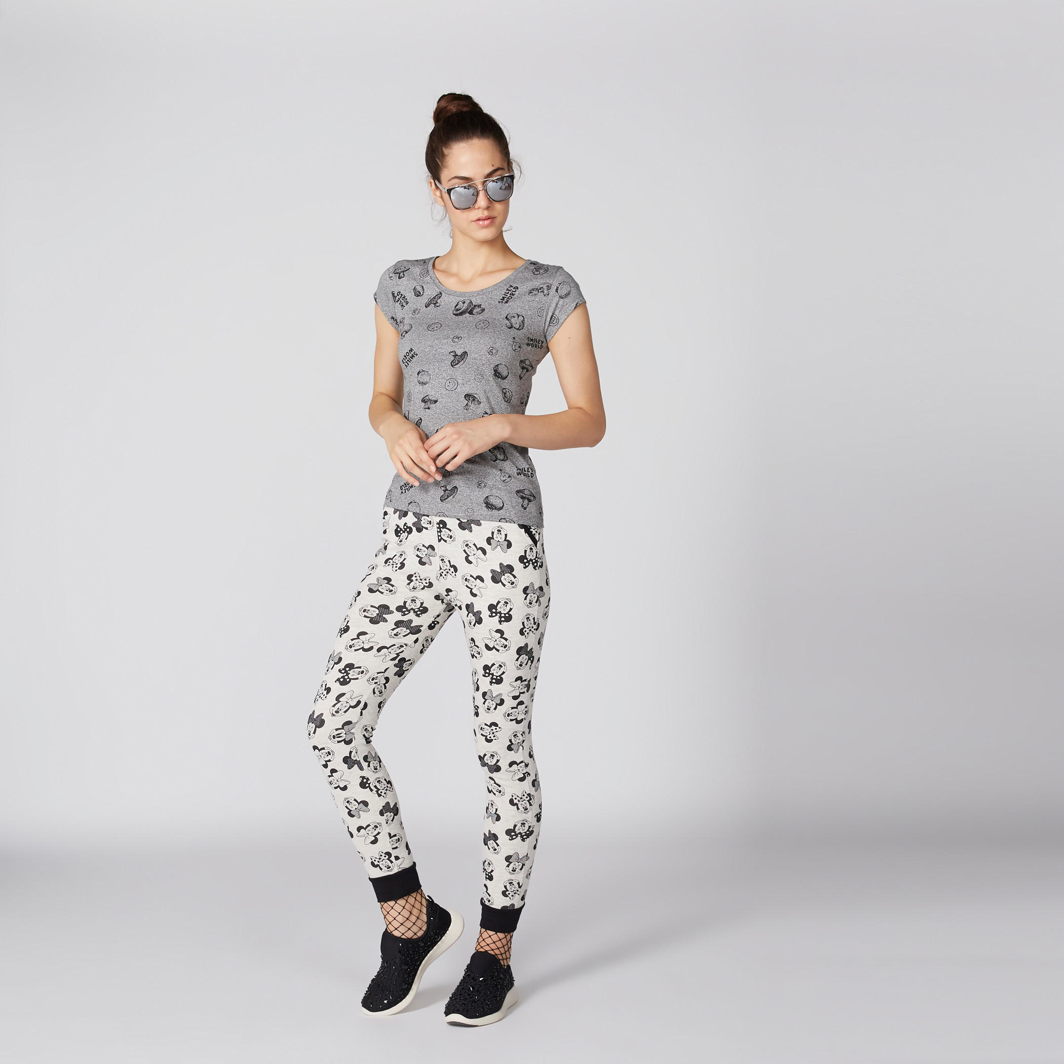 Minnie Mouse Printed Full Length Jog Pants with Pocket Detail-women-clothing-bottoms-joggers-image-2