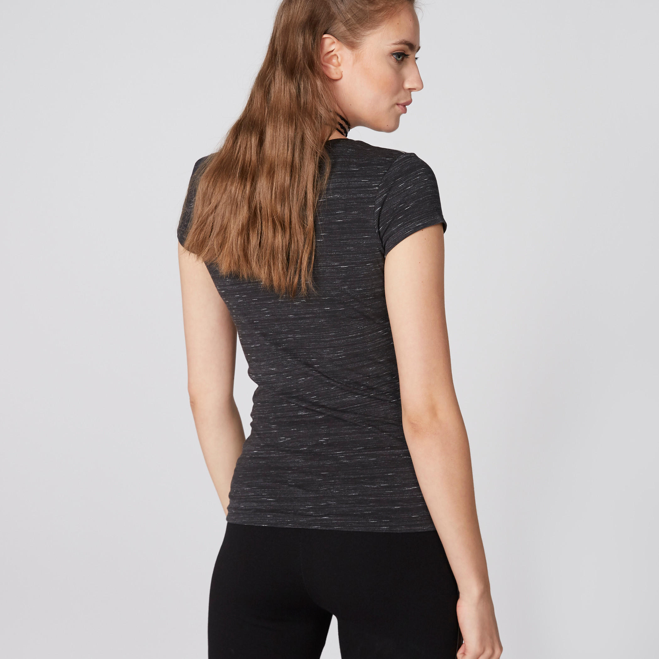 Mickey Mouse Printed T-Shirt with Round Neck and Cap Sleeves-women-clothing-tshirts-image-2