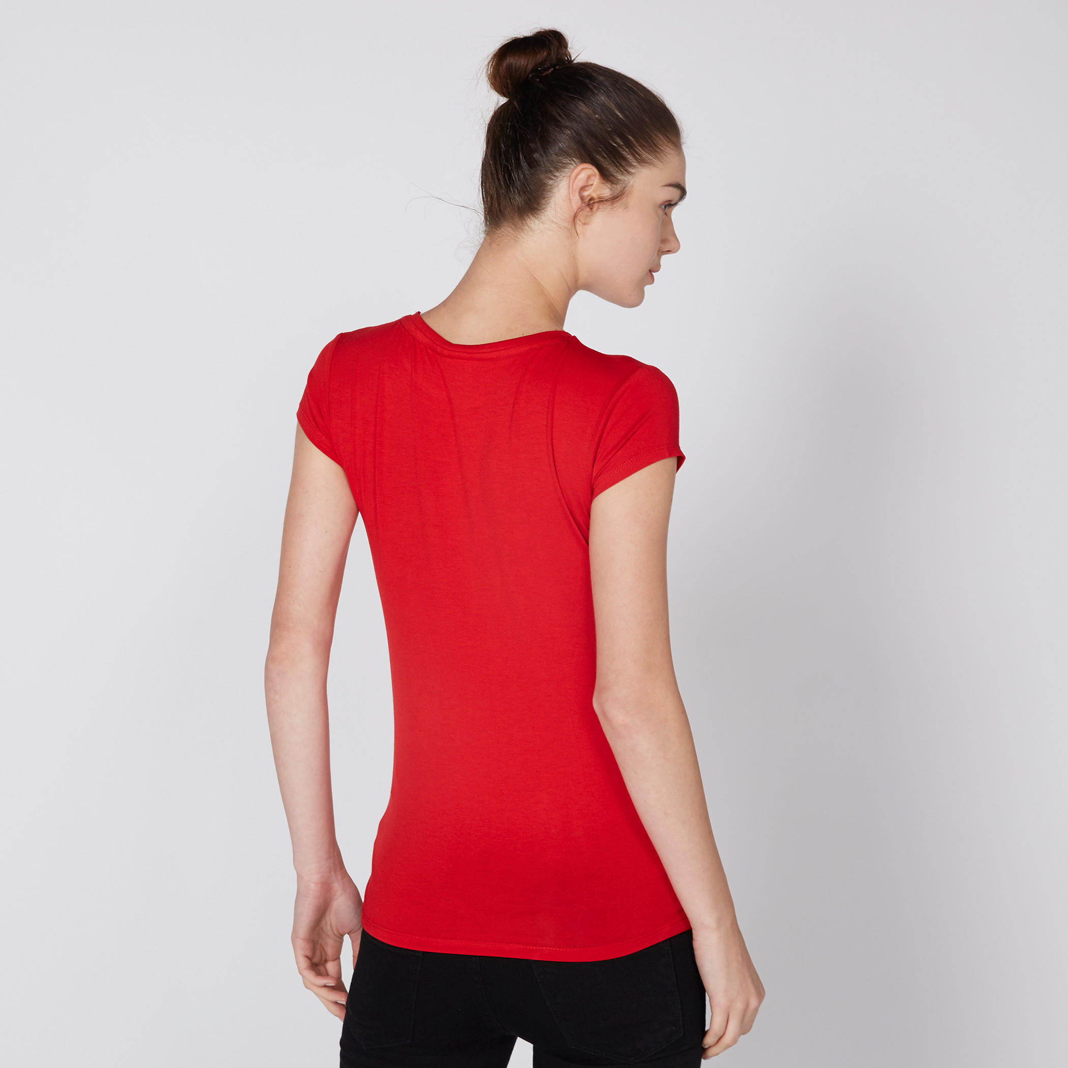 تيشيرت بياقة مستديرة وأكمام قصيرة وطبعات ميني ماوس-women-clothing-tshirts-image-3