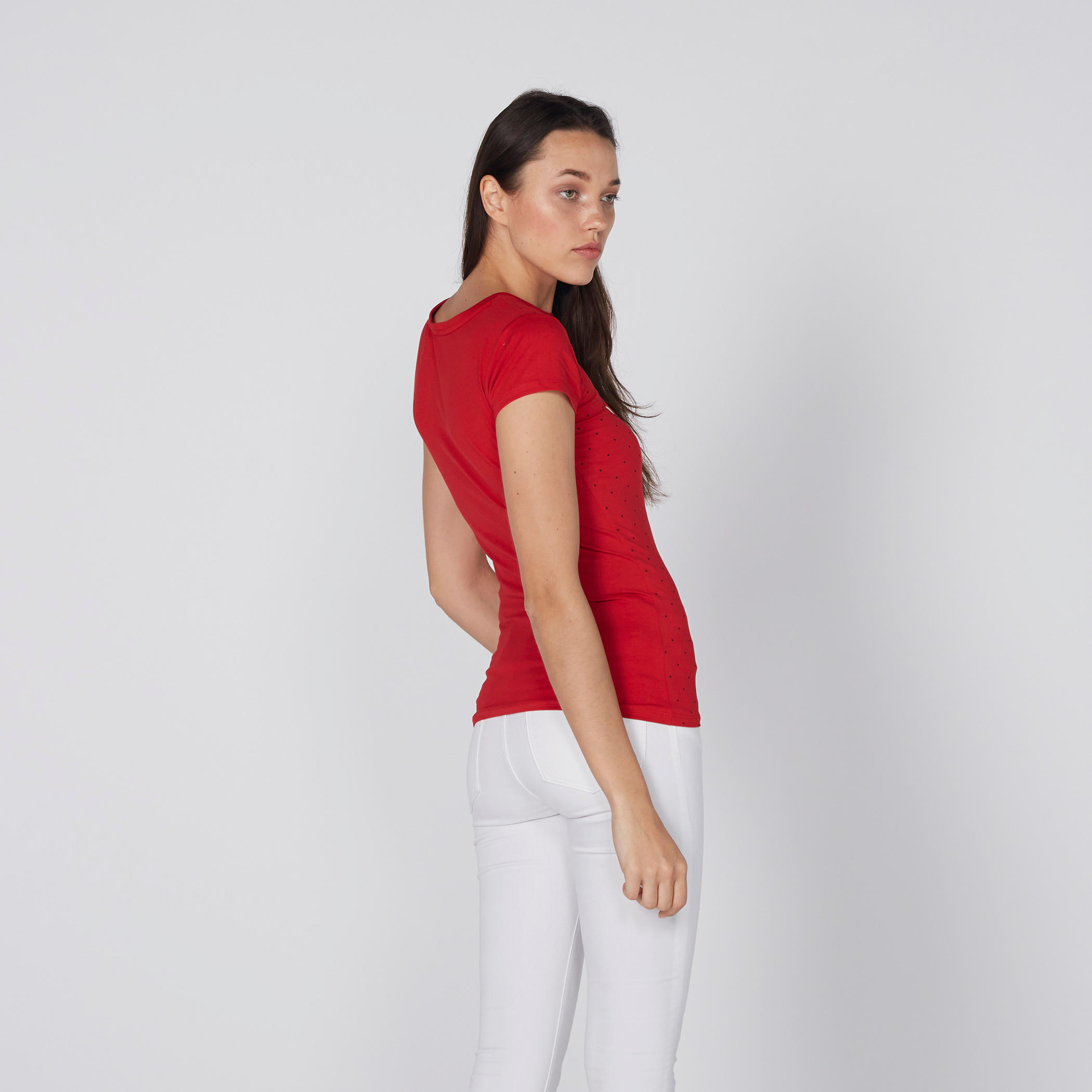 Minnie Mouse Print T-Shirt with Cap Sleeves-women-clothing-tshirts-image-3