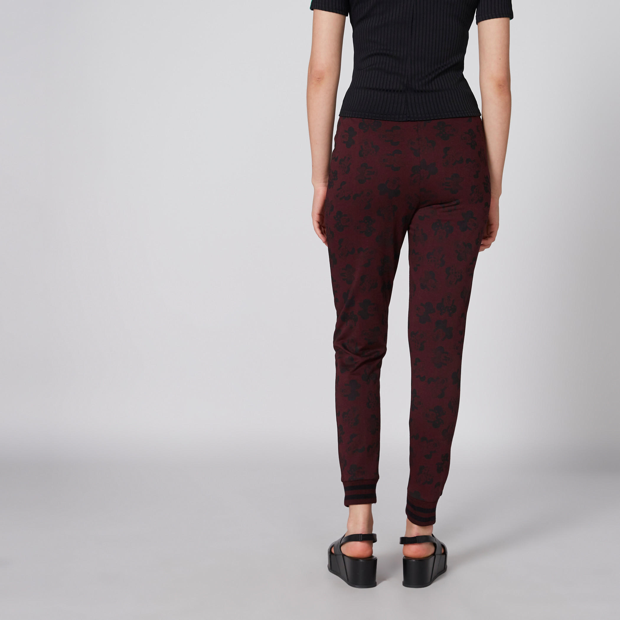 Minnie Mouse Printed Full Length Jog Pants with Pocket Detail-women-clothing-bottoms-joggers-image-2