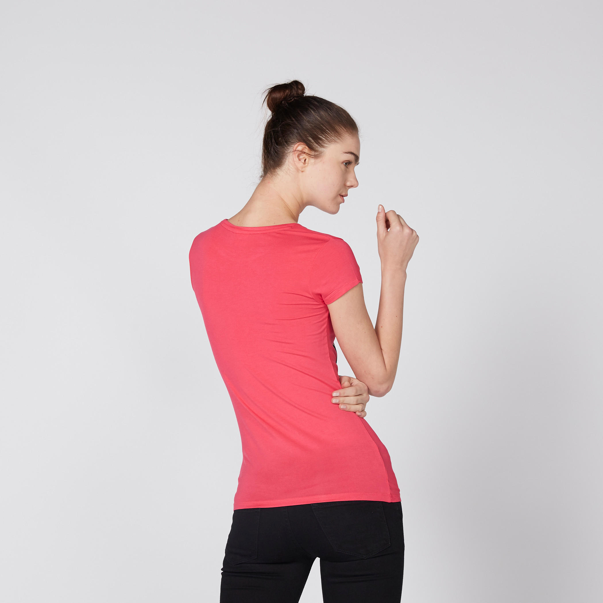 تيشيرت بياقة مستديرة وأكمام كاب وطبعات ميني ماوس-women-clothing-tshirts-image-3