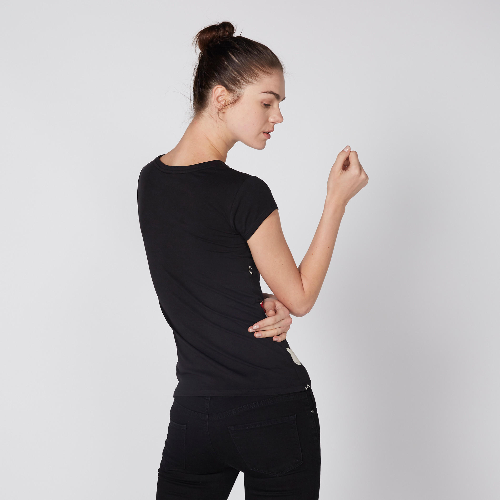 تيشيرت بياقة مستديرة وأكمام كاب وطبعات ميني ماوس-women-clothing-tshirts-image-3