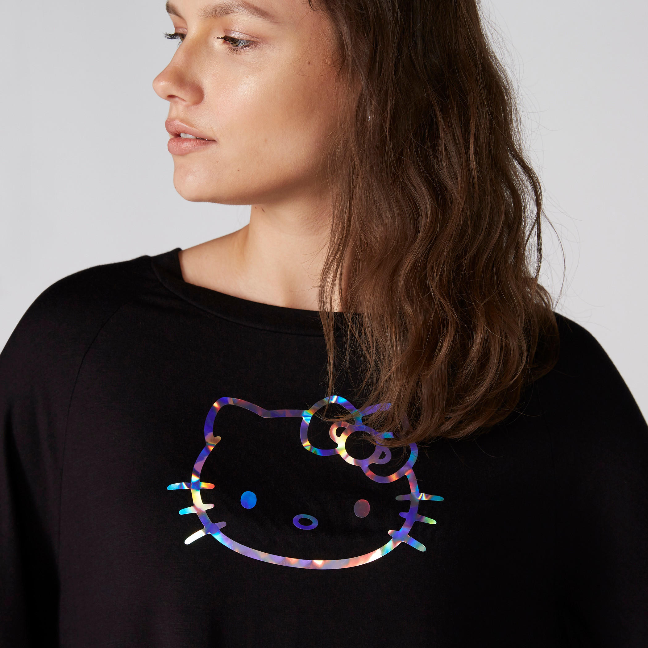 Hello Kitty Printed Kaftan Top with Round Neck-women-clothing-shirtsandblouses-blouses-image-5