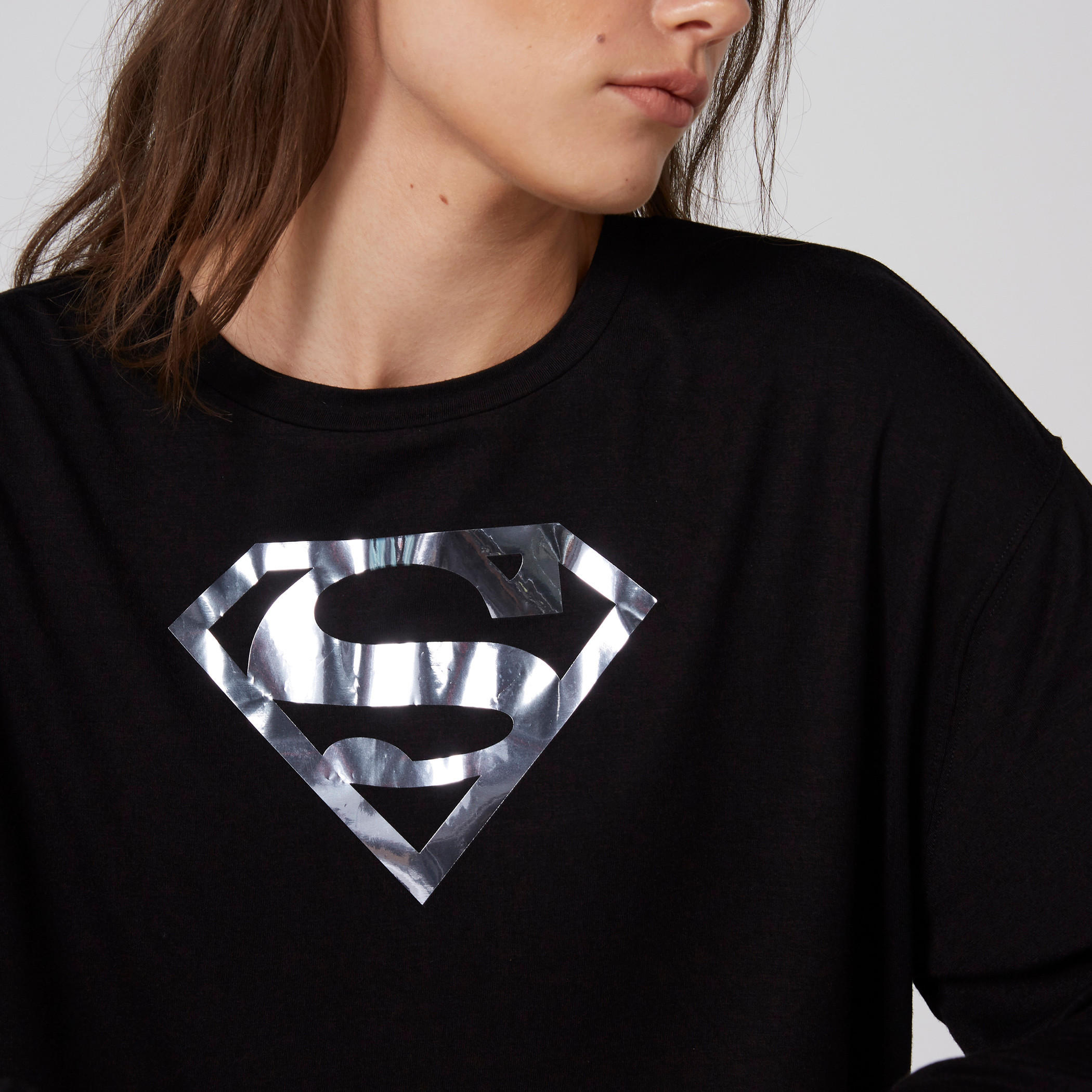 بلوزة بياقة مستديرة وأكمام طويلة وطبعات سوبرمان-women-clothing-shirtsandblouses-blouses-image-4