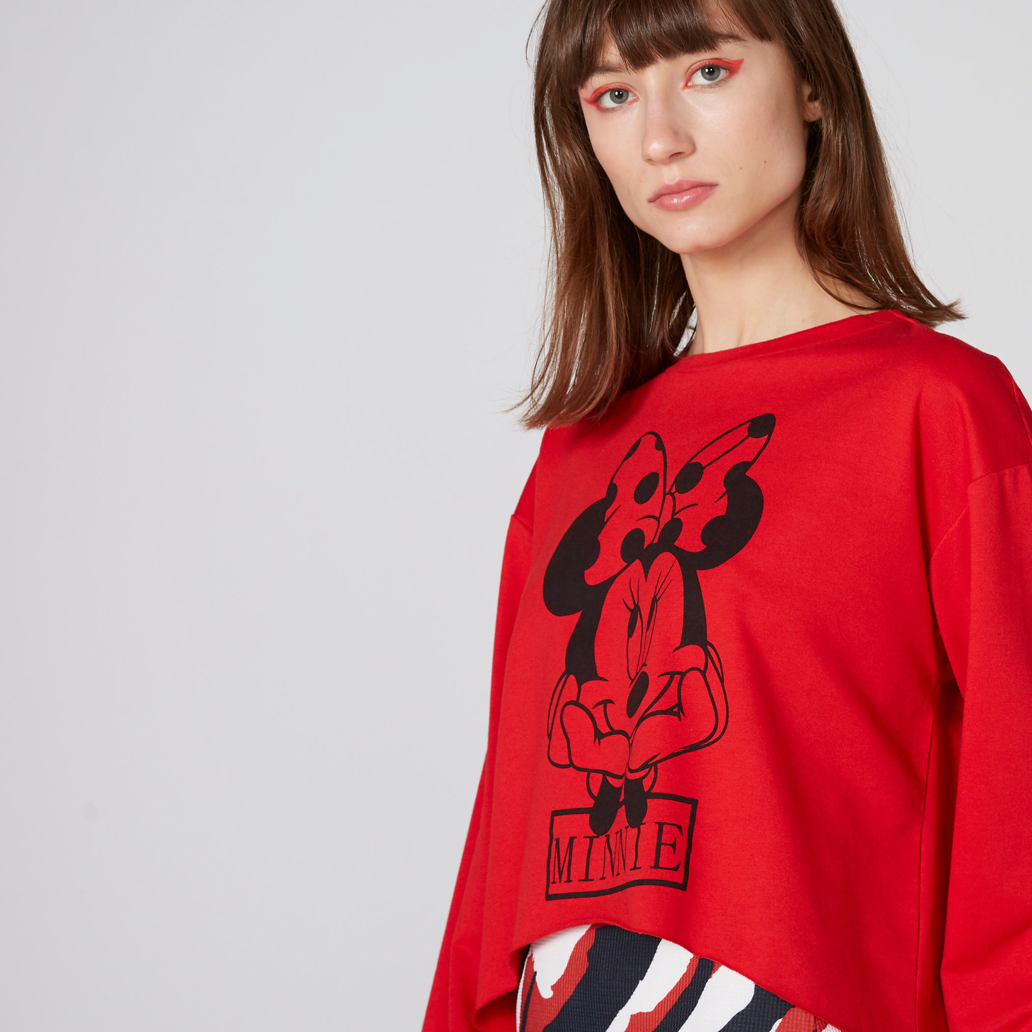Minnie Mouse Printed T-Shirt with Long Sleeves-women-clothing-tshirts-image-4