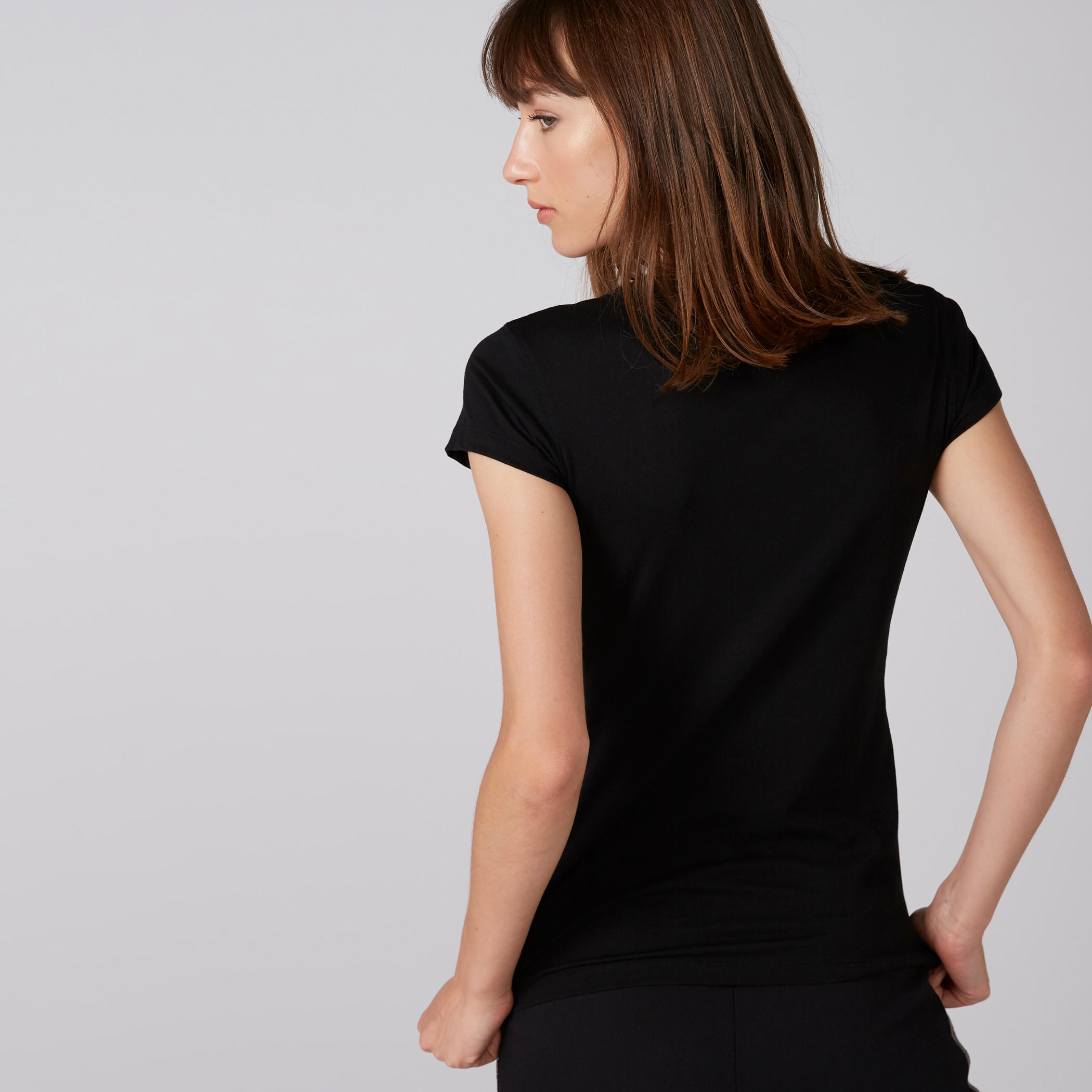 Printed T-Shirt with Crew Neck and Cap Sleeves-women-clothing-tshirts-image-2
