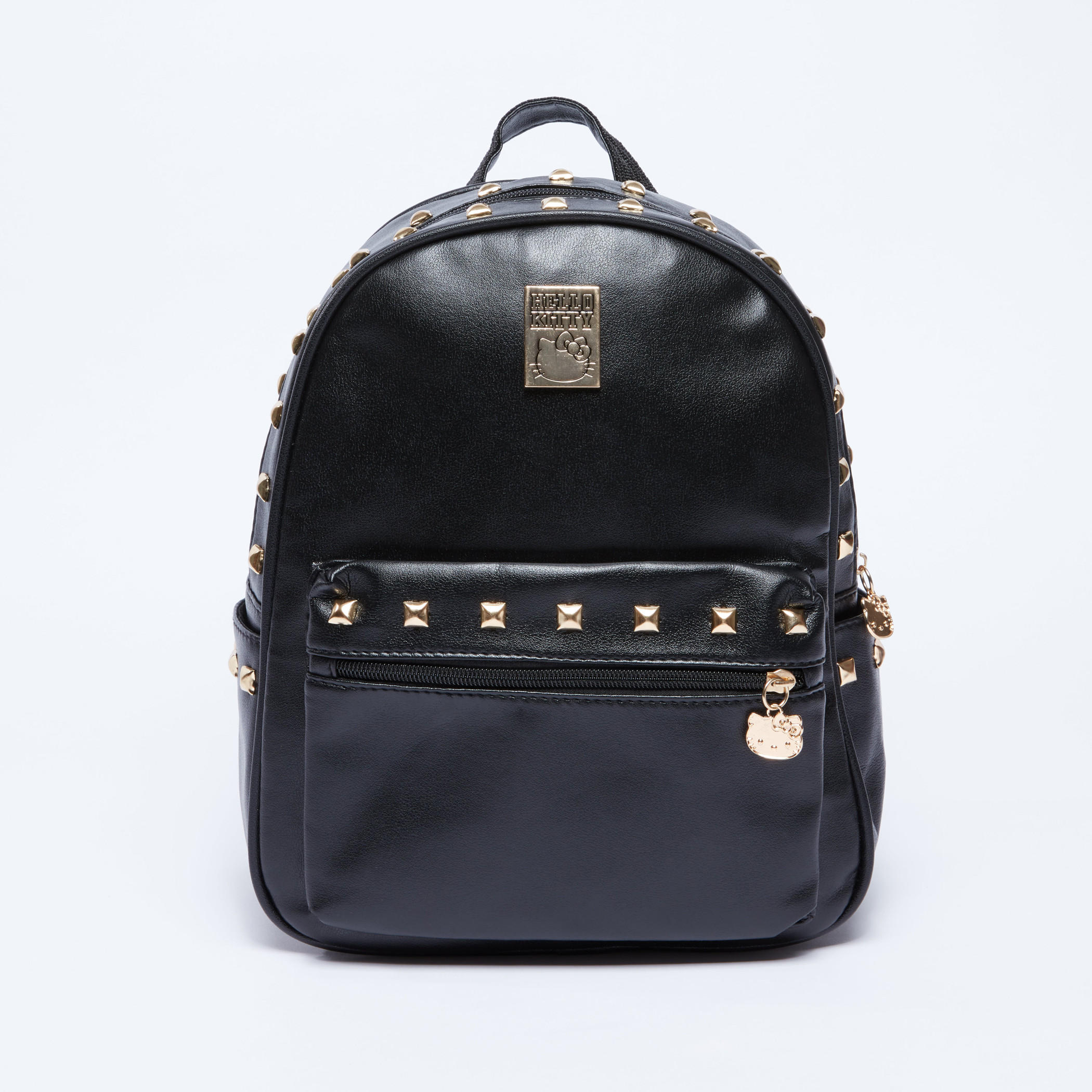 Hello Kitty Studded Backpack with Zip Closure and Adjustable Straps-women-bagsandwallets-handbags-image-1