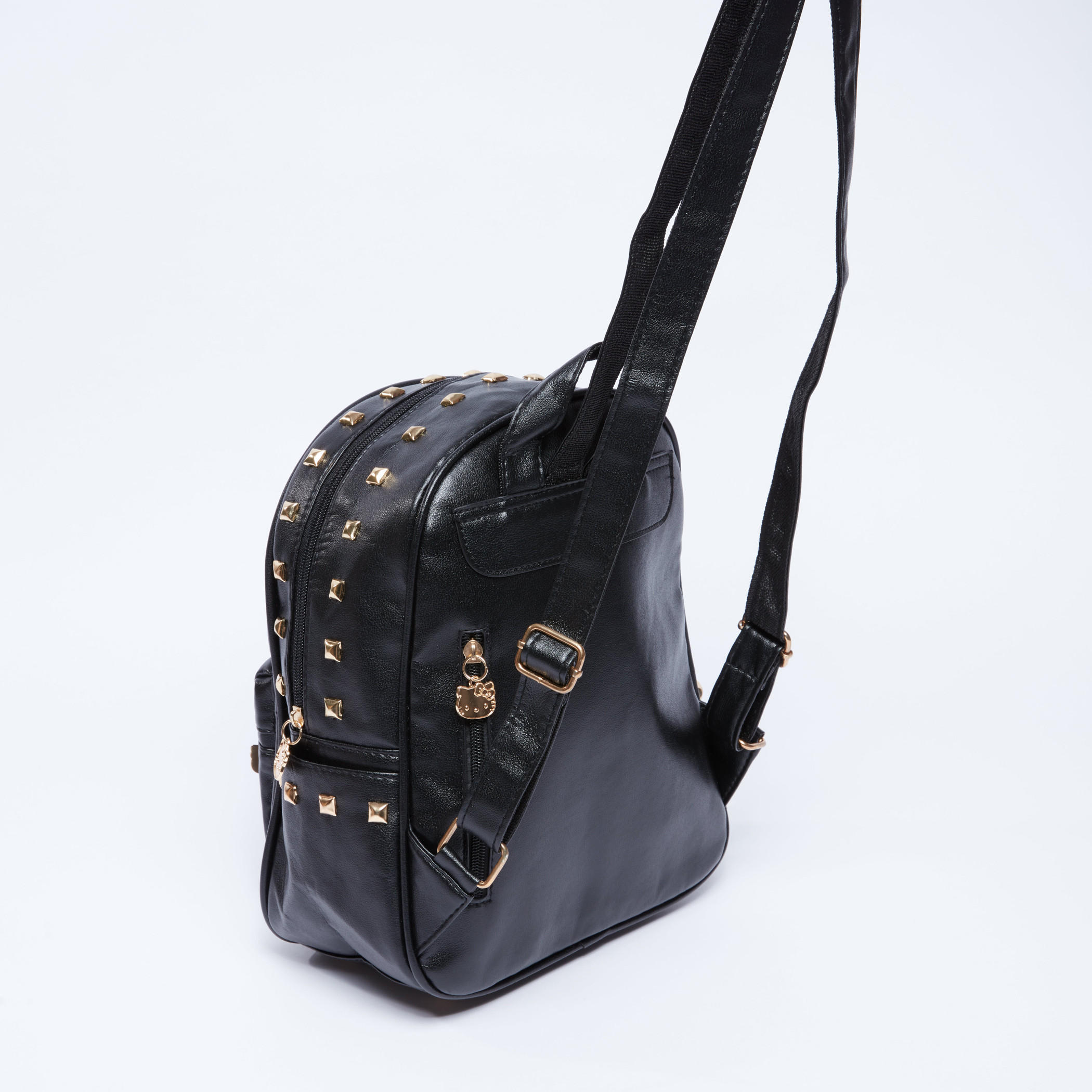 Hello Kitty Studded Backpack with Zip Closure and Adjustable Straps-women-bagsandwallets-handbags-image-3