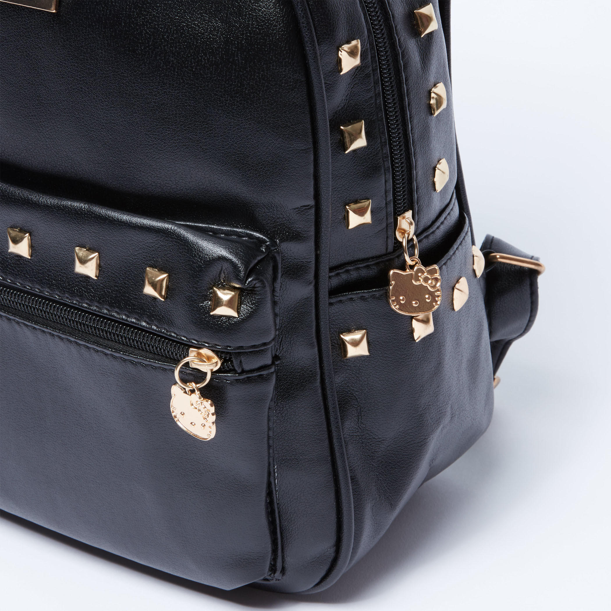 Hello Kitty Studded Backpack with Zip Closure and Adjustable Straps-women-bagsandwallets-handbags-image-4