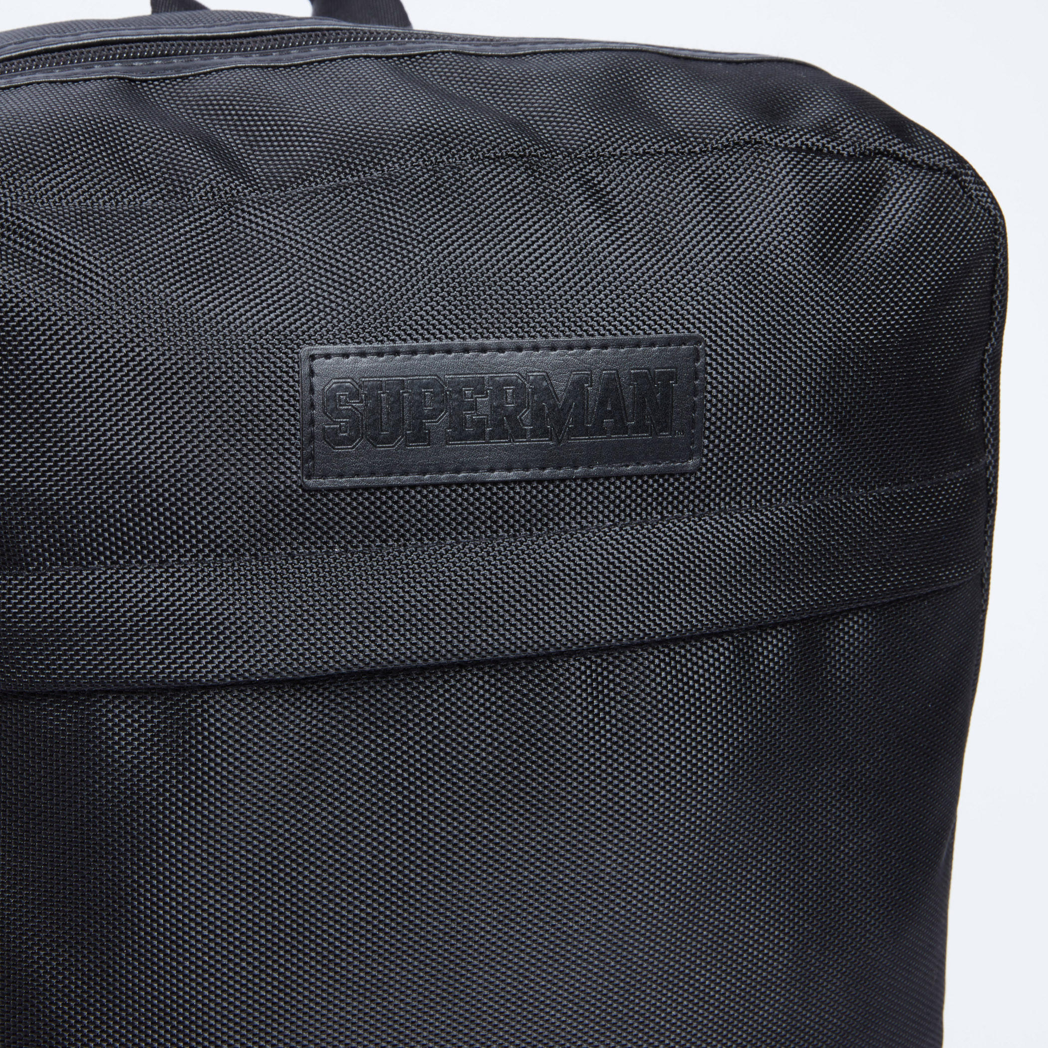 Superman Textured Backpack with Zip Closure and Adjustable Straps-men-bags-image-4