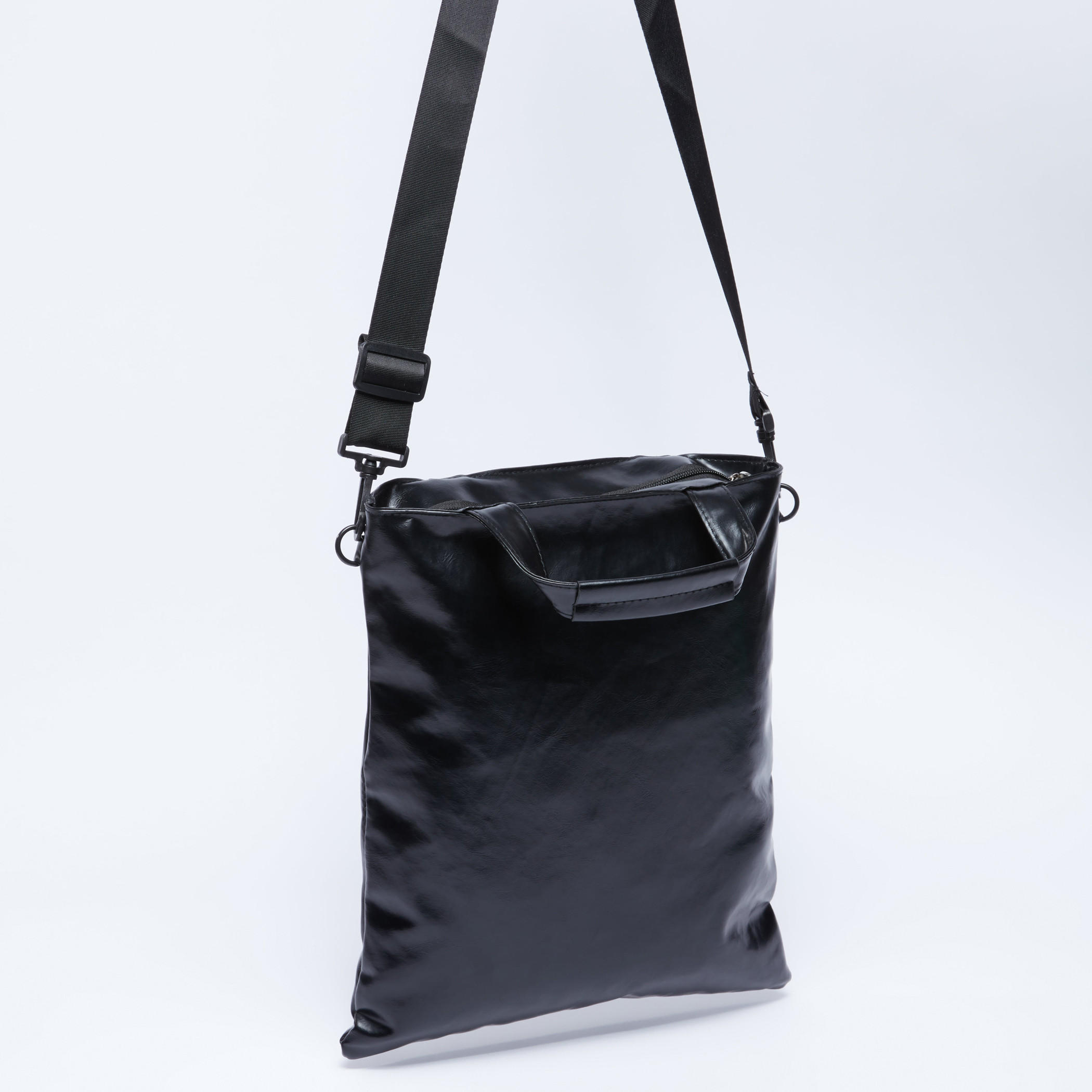 Batman Textured Messenger Bag with Zip Closure and Detachable Strap-men-bags-image-3