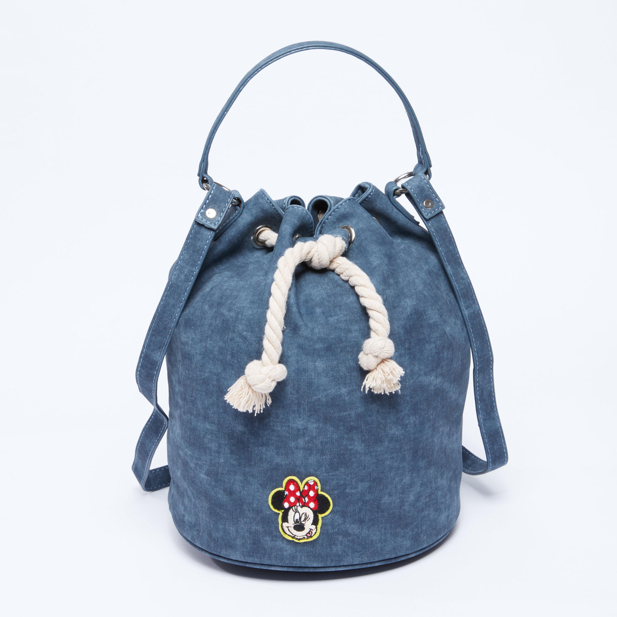 حقيبة دلو برباط إغلاق وتزيينات ميني ماوس-women-bagsandwallets-handbags-image-5