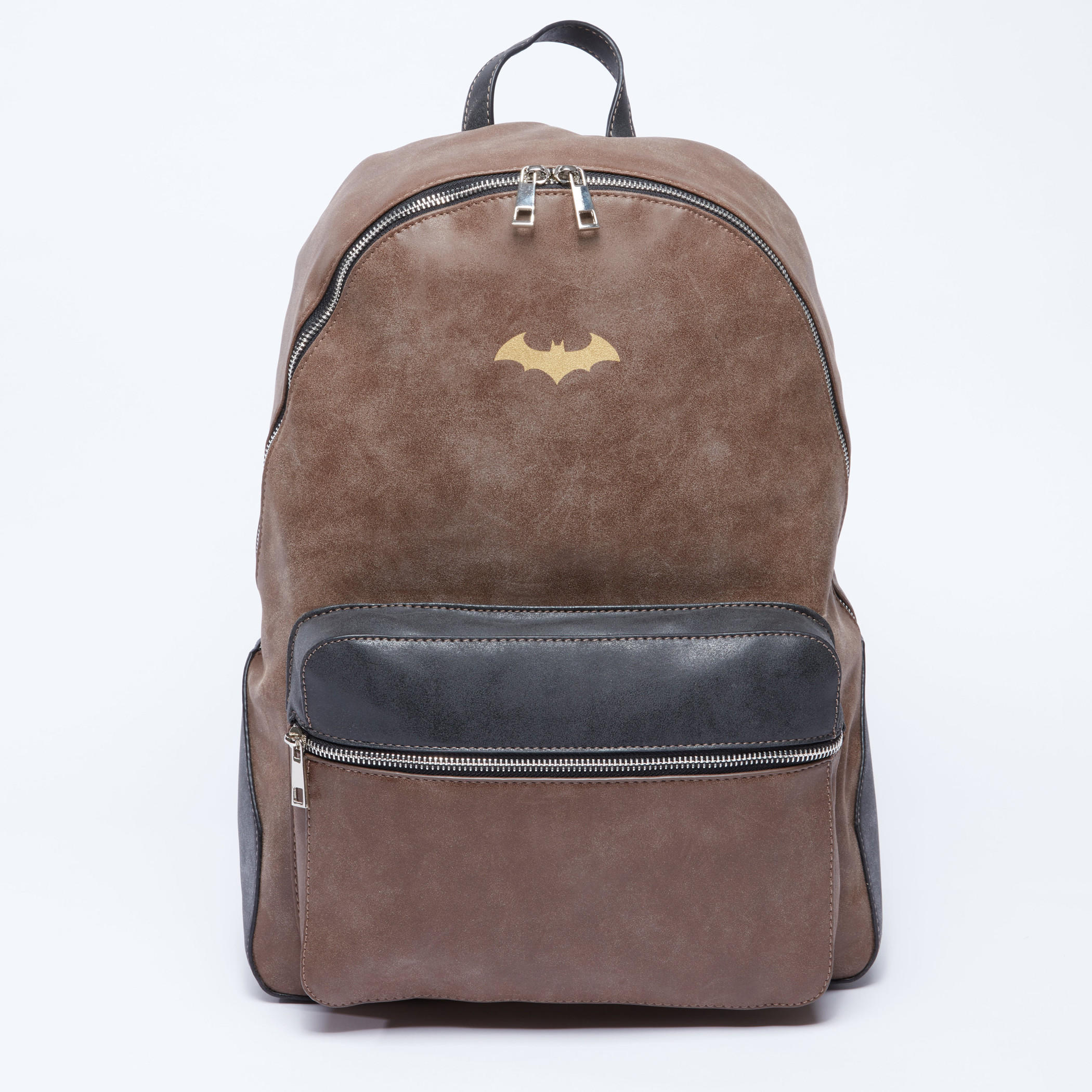حقيبة ظهر بارزة الملمس بسحّاب إغلاق وحمّالات قابلة للتعديل باتمان-women-bagsandwallets-handbags-image-4