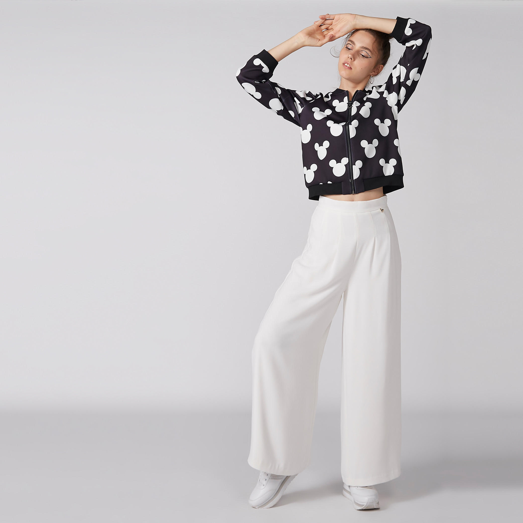 Mickey Mouse Mid-Rise Palazzo Pants-women-clothing-bottoms-trousers-image-2