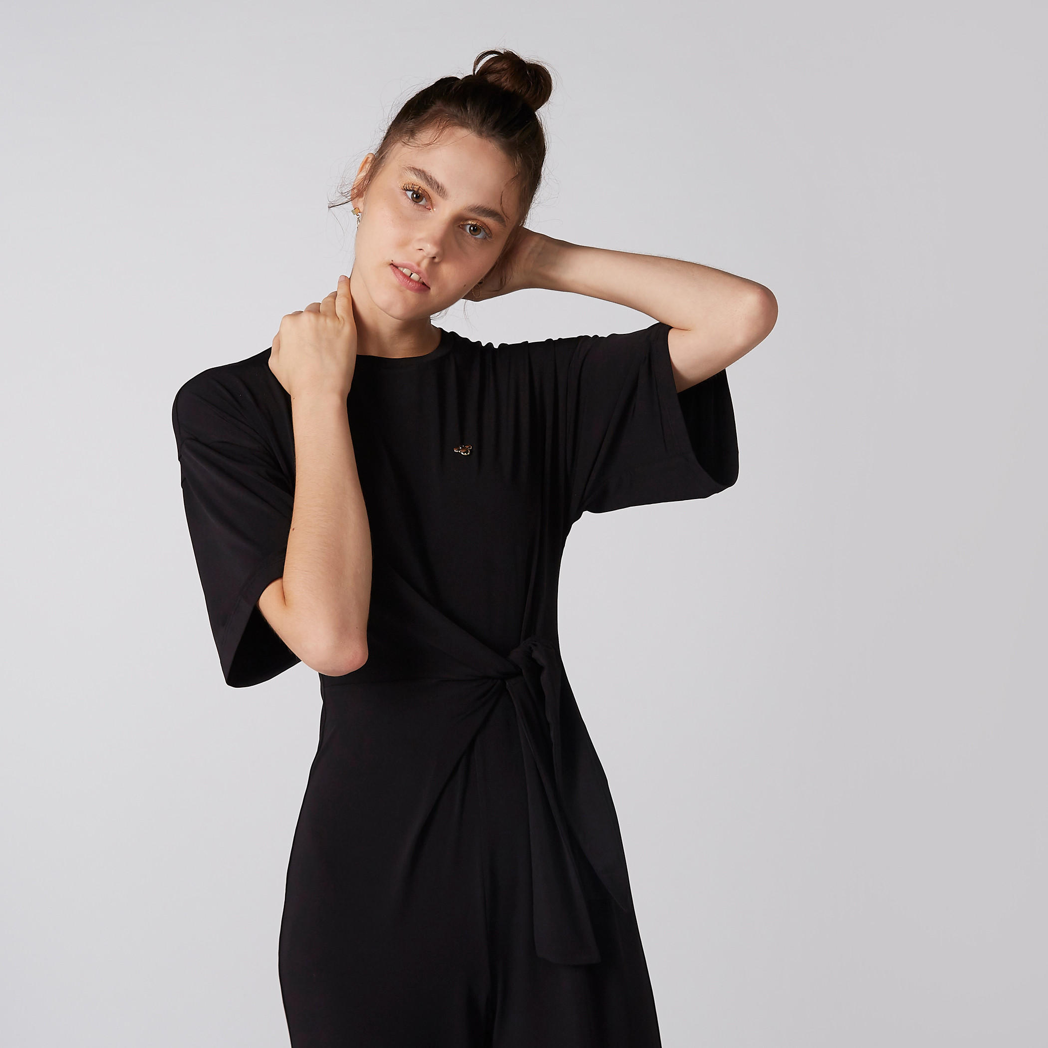 أفرول بياقة مستديرة وأكمام قصيرة ميكي ماوس-women-clothing-jumpsuits-image-2