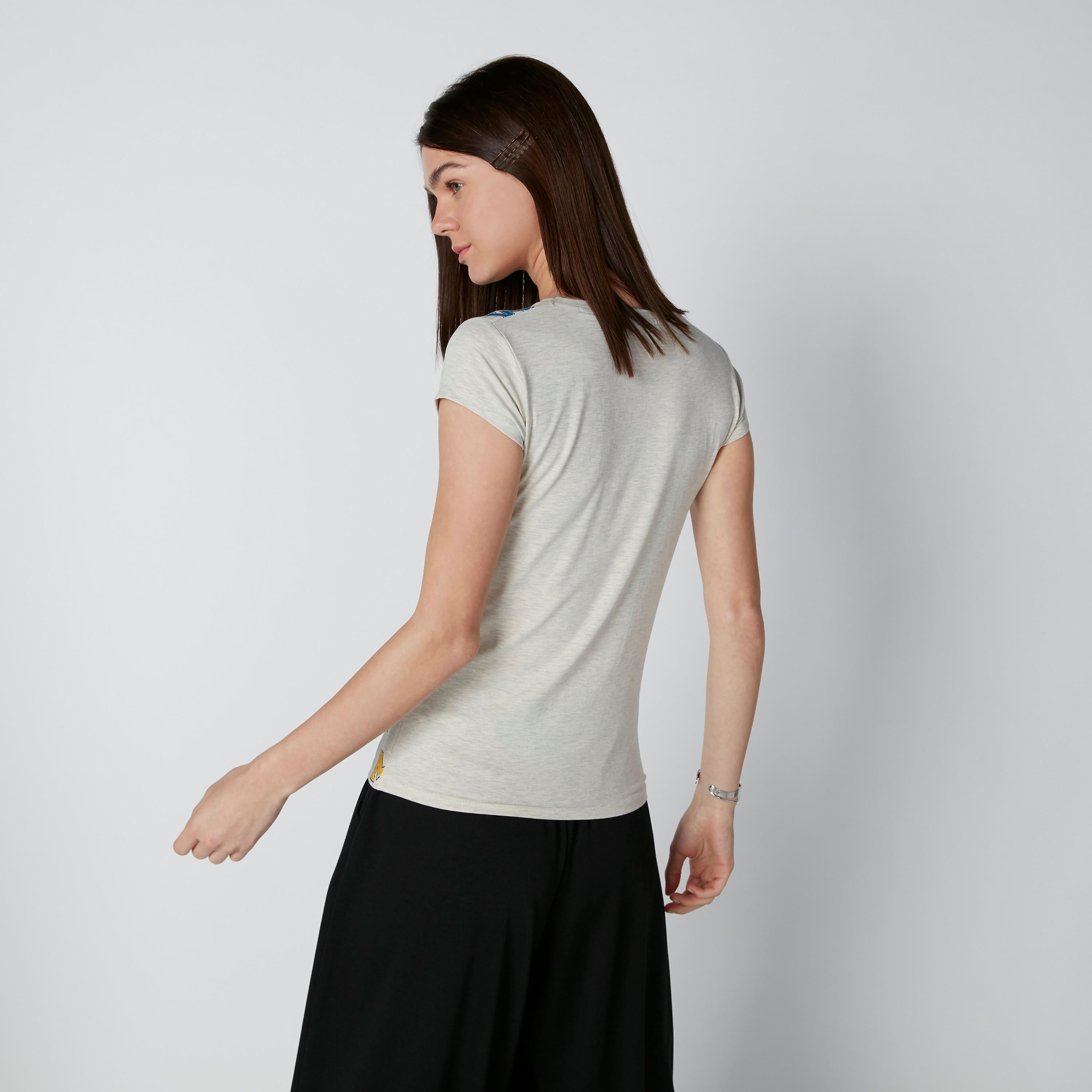 تيشيرت بأكمام كاب وطبعات ميكي ماوس-women-clothing-tshirts-image-2