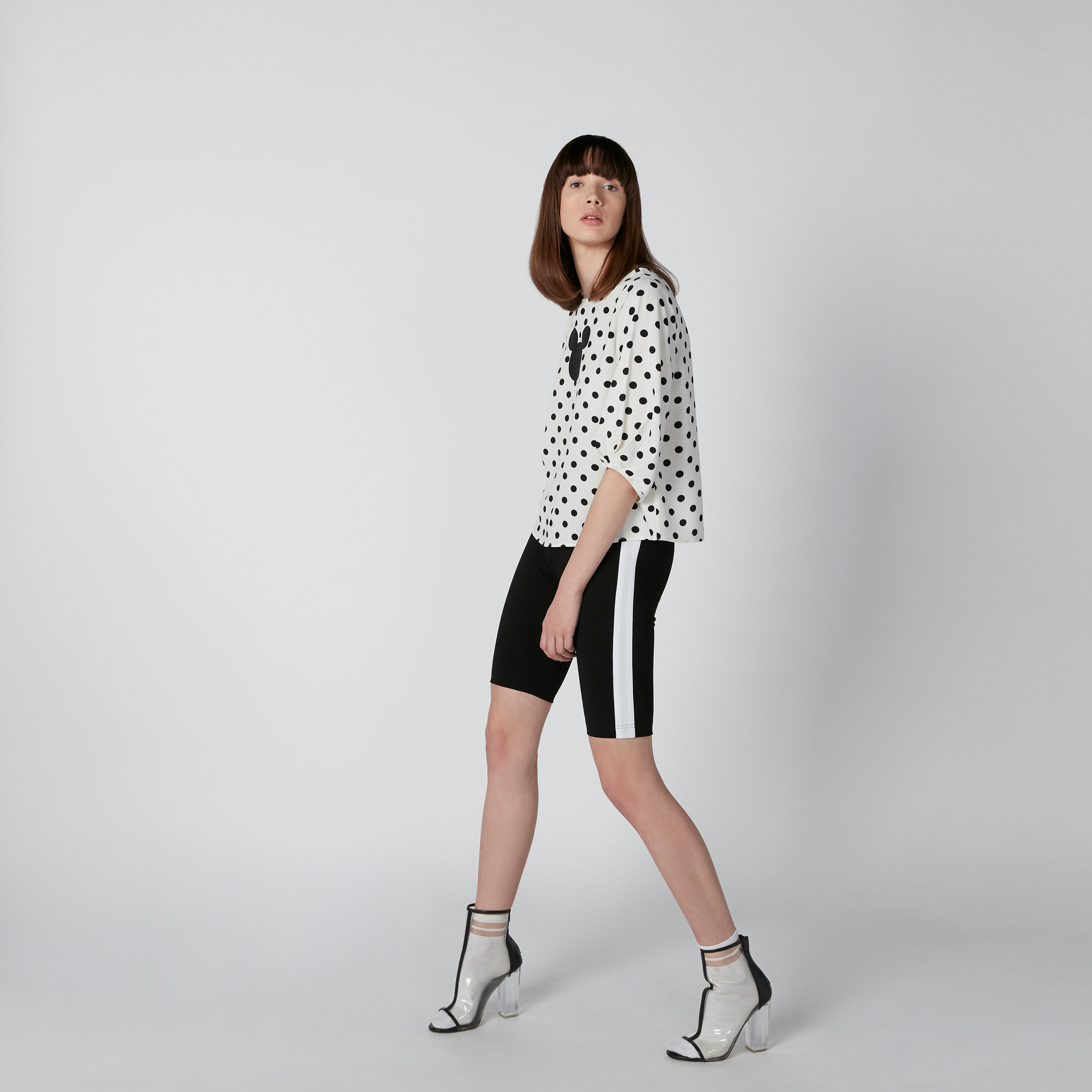بلوزة بأكمام 3/4 وطبعات ميكي ماوس-women-clothing-tshirts-image-3
