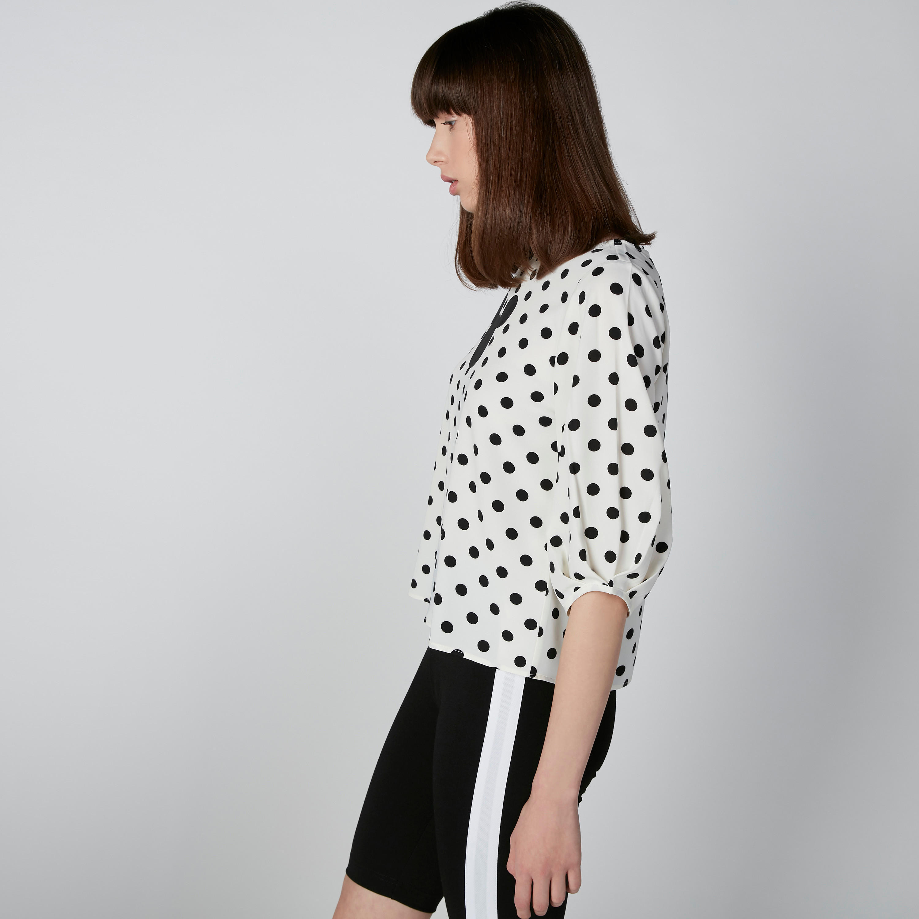 بلوزة بأكمام 3/4 وطبعات ميكي ماوس-women-clothing-tshirts-image-4